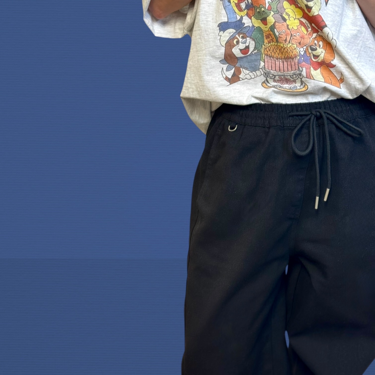 221184 全橡筋腰長褲