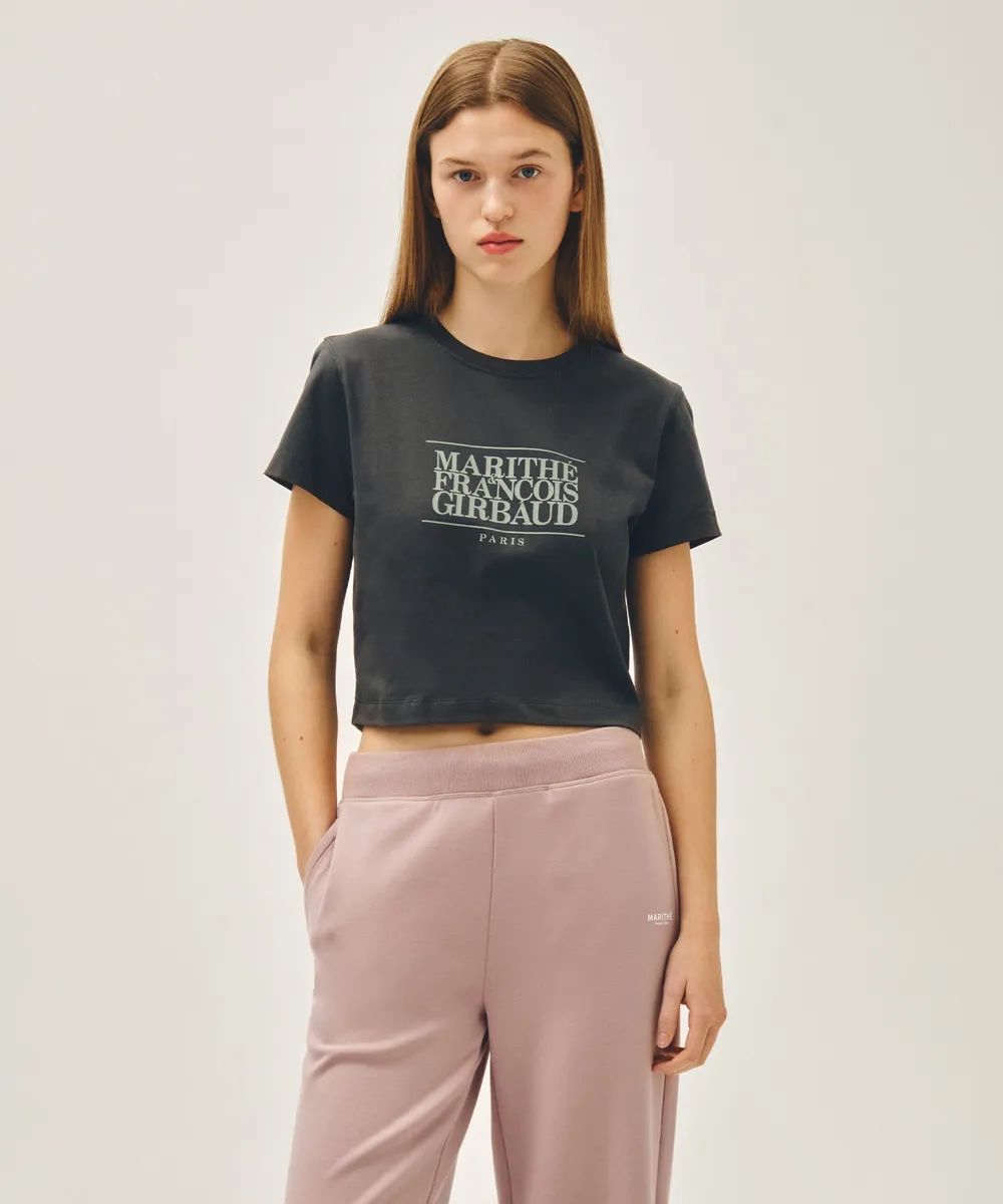 *🇰🇷韓國直送🆕2026年最新上架💛最新顏色MARITHE FRANCOIS GIRBAUD 🇰🇷韓國專門店/免稅店 W CLASSIC LOGO CROP TEE 折扣優惠💕*
