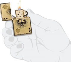 Zippo 46388 經典傳承打火機 幽冥王牌防風打火機 骷髏頭葵扇A 翻舊銅 Lustre 540 融合 黑桃徽章版 Ace Legacy Lighter  Spade Crest Edition