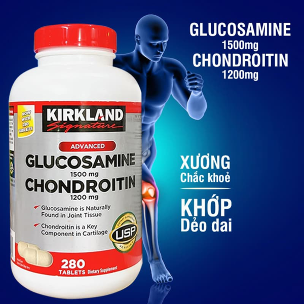 Kirkland Signature - 特效葡萄糖胺1500mg +含軟骨素1200mg (280粒)