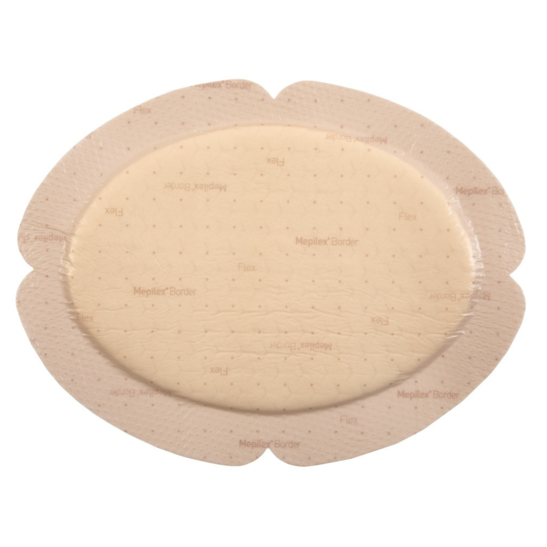 Molnlycke Mepilex Border Flex Oval 有邊型泡沫敷料貼