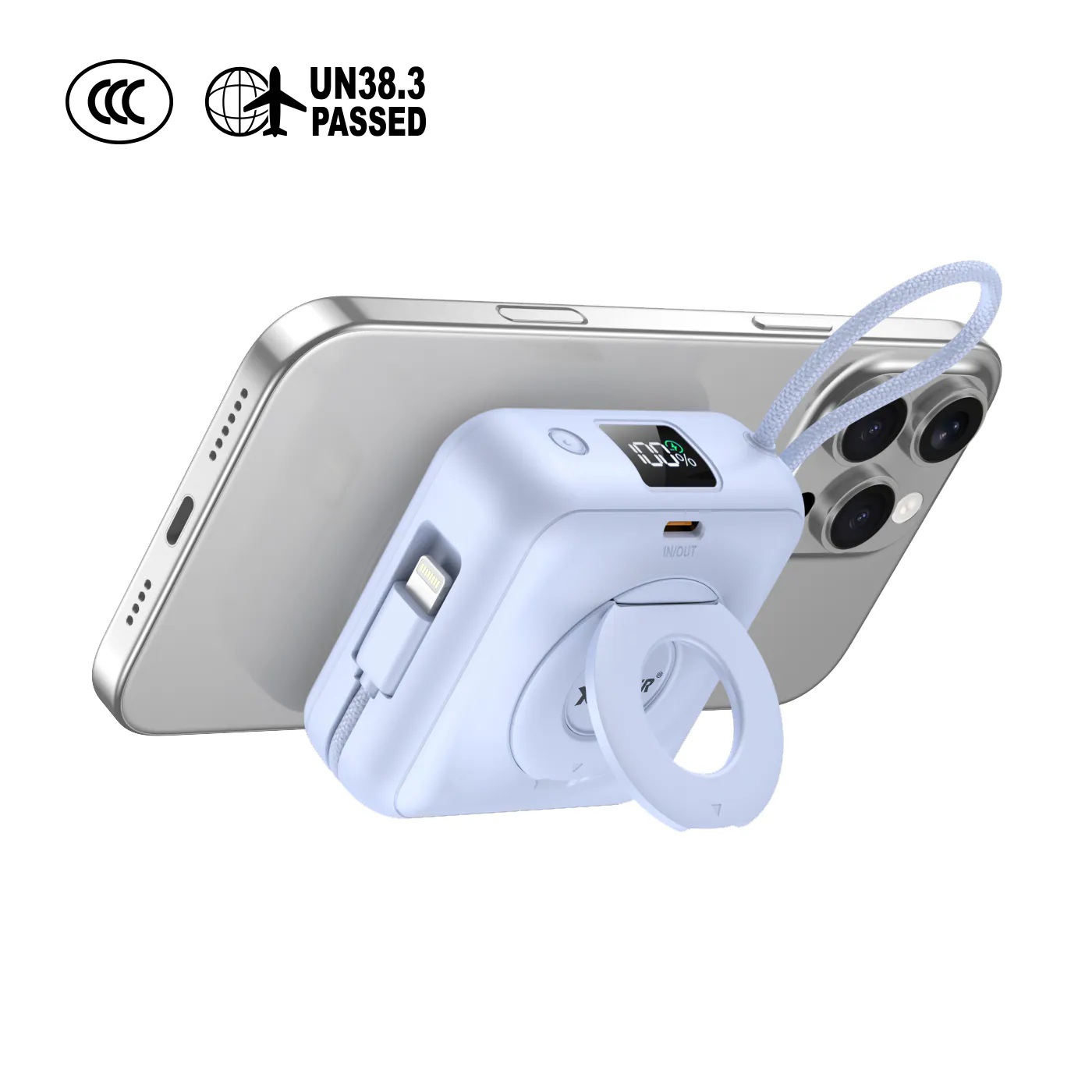 (3C認證)XPower MINI CORE S1052 Type-c 數顯 10000mAh PD+PPS 磁吸移動電源