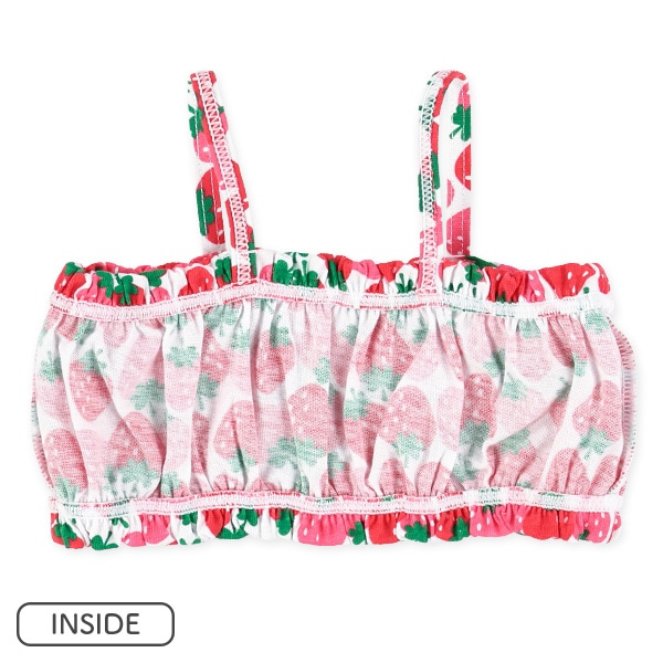 🇯🇵預訂 日本直送🇯🇵吊帶草莓印花分體泳衣