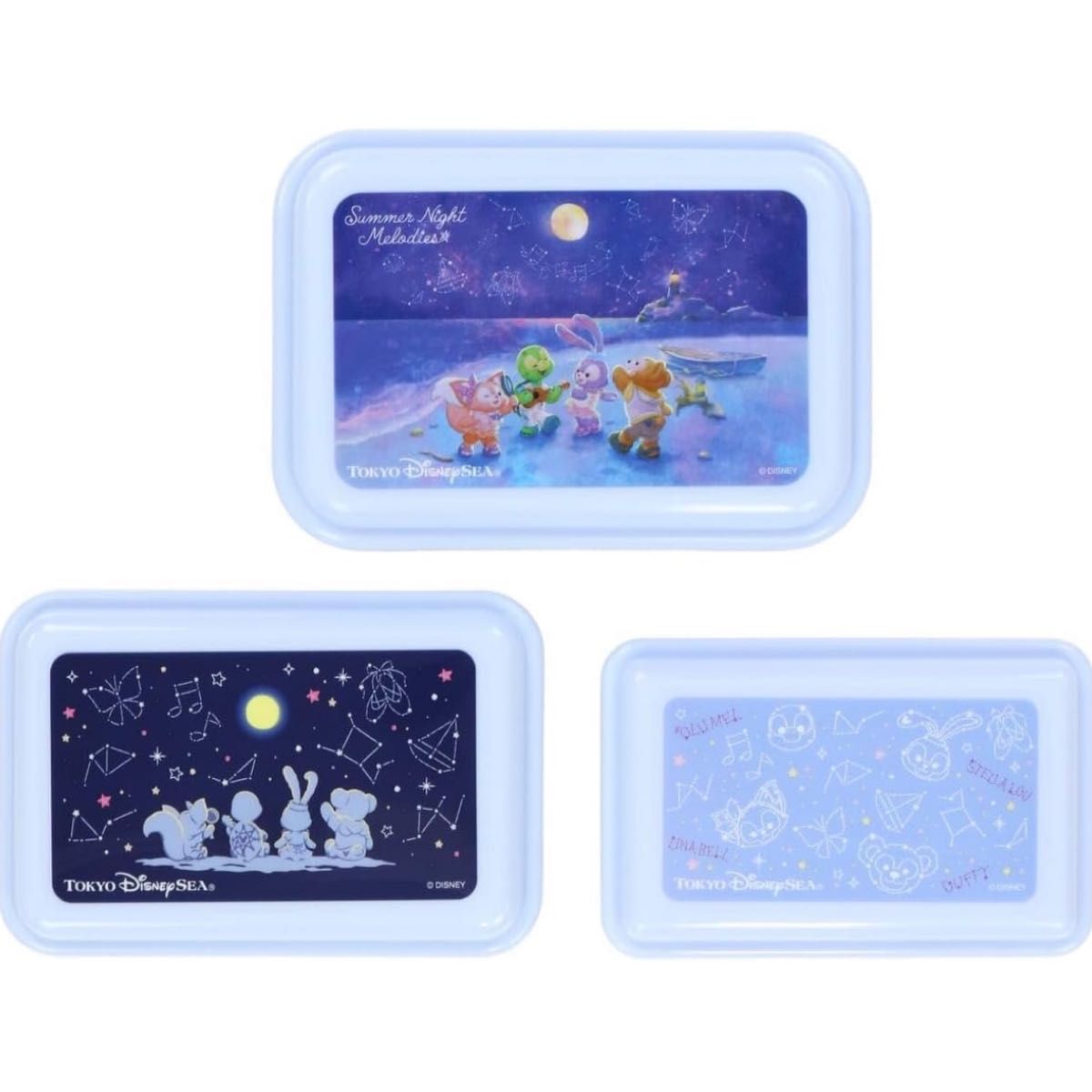 日本製 東京迪士尼樂園限定 Duffy & Friends Summer Night Melodies系列餐盒SET