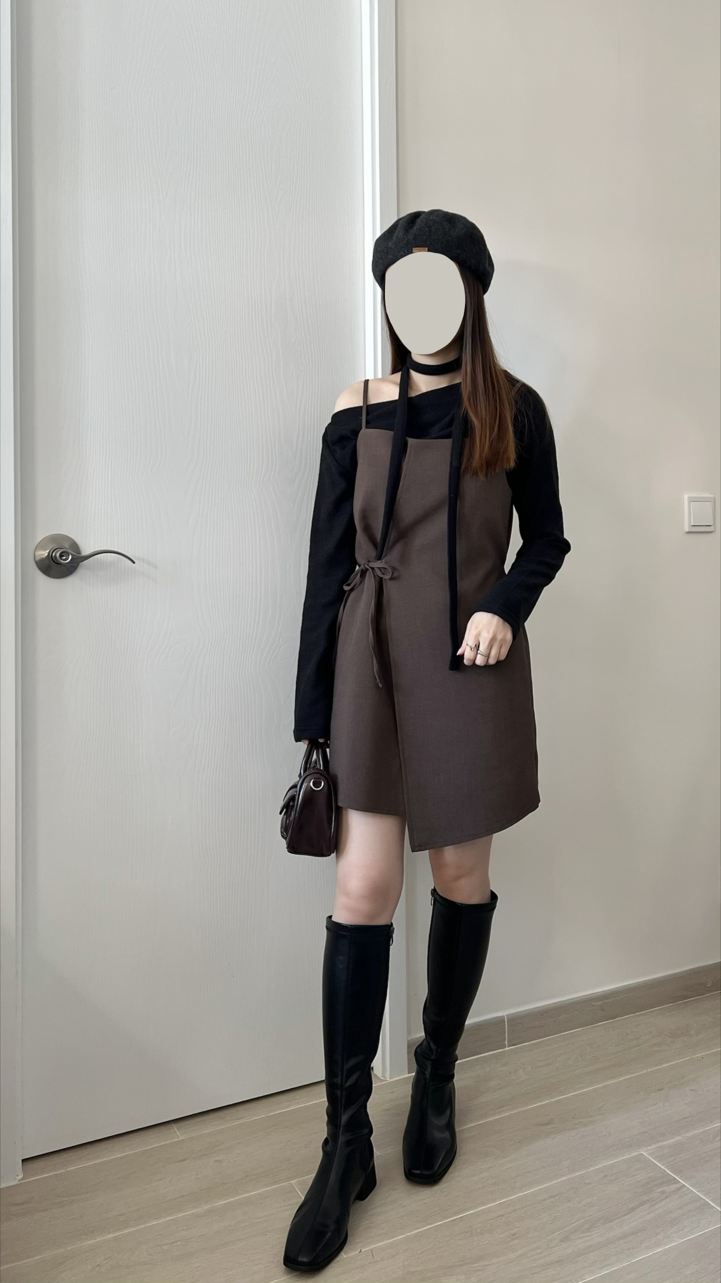 蝴蝶結不規則ops  小個子可 現貨