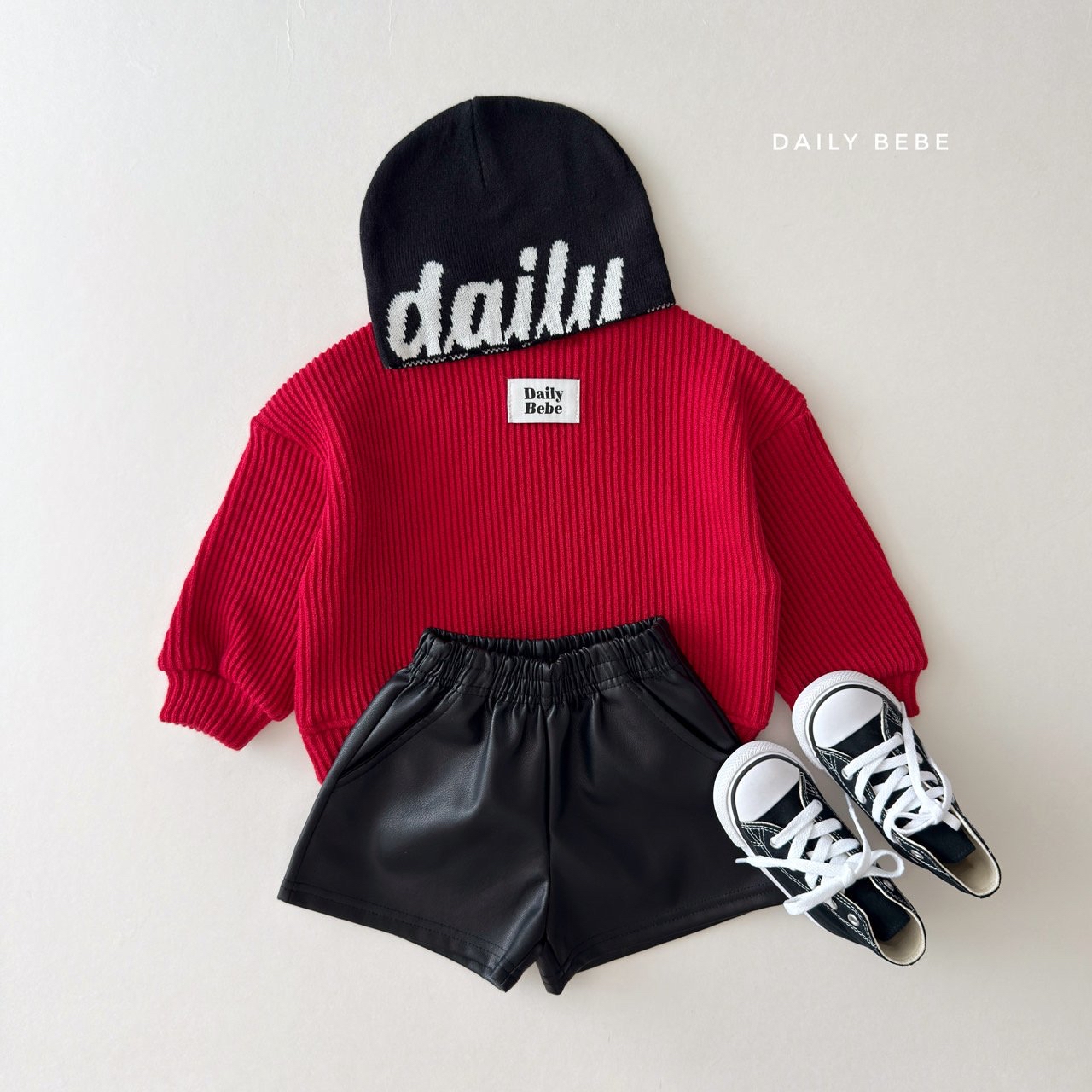 Dailybebe | Chunky Ribbed Sweatshirt