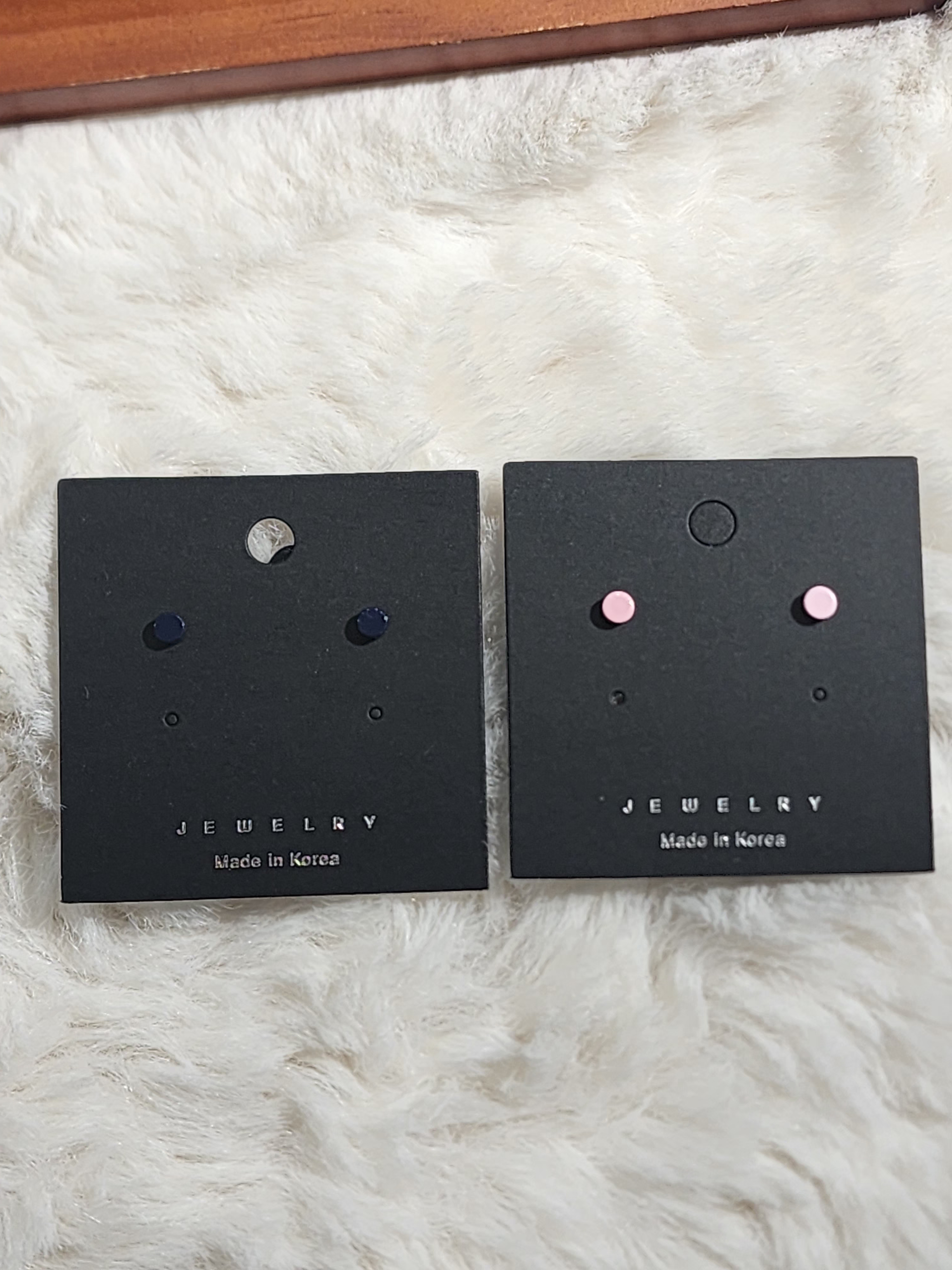 Ocr Mini Flat Circle Stud Earrings