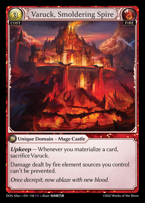 Varuck, Smoldering Spire / DOA-Alter-158 (SR)