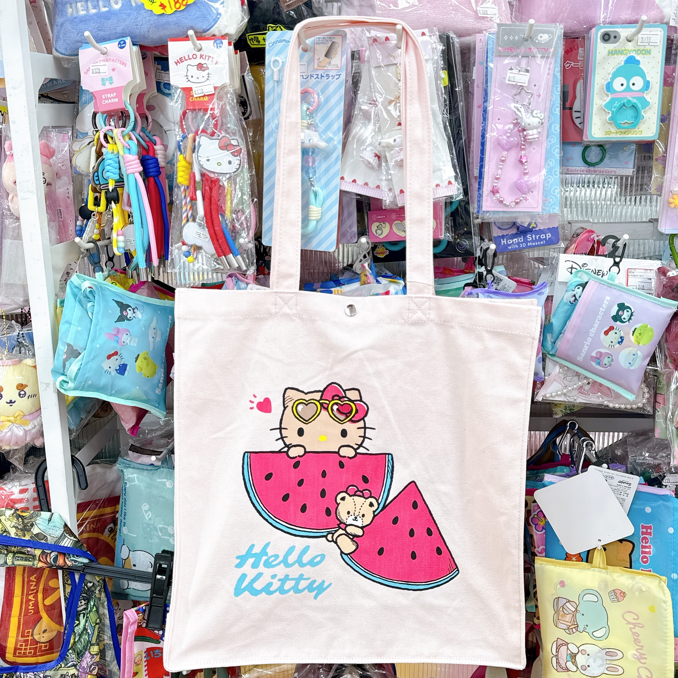 日本直送日本版kitty可上膊帆布袋