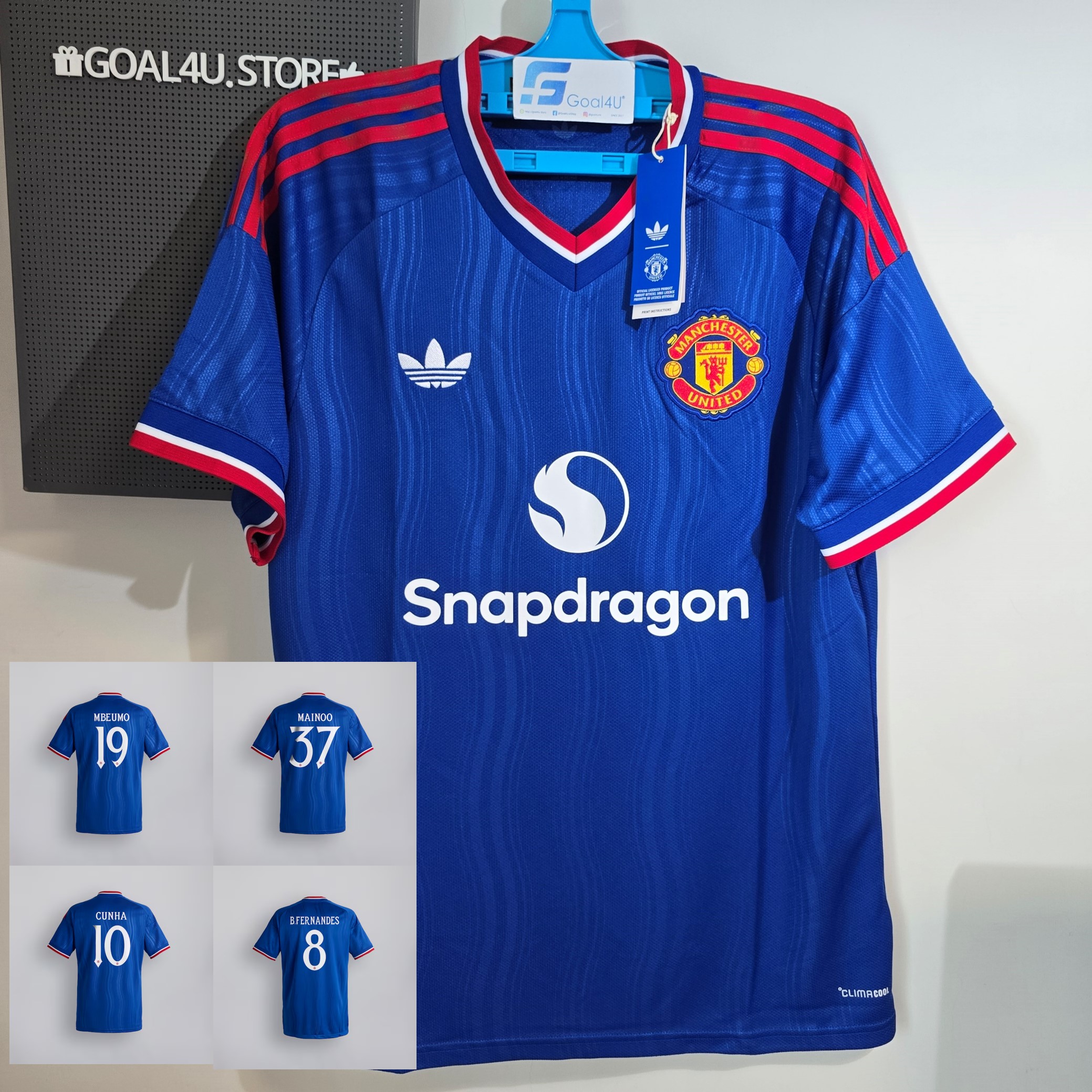 💙重溫經典藍魔傳奇 Adidas Manchester United 曼聯 2026-27 作客球迷版球衣 (可加印字章) KA6861