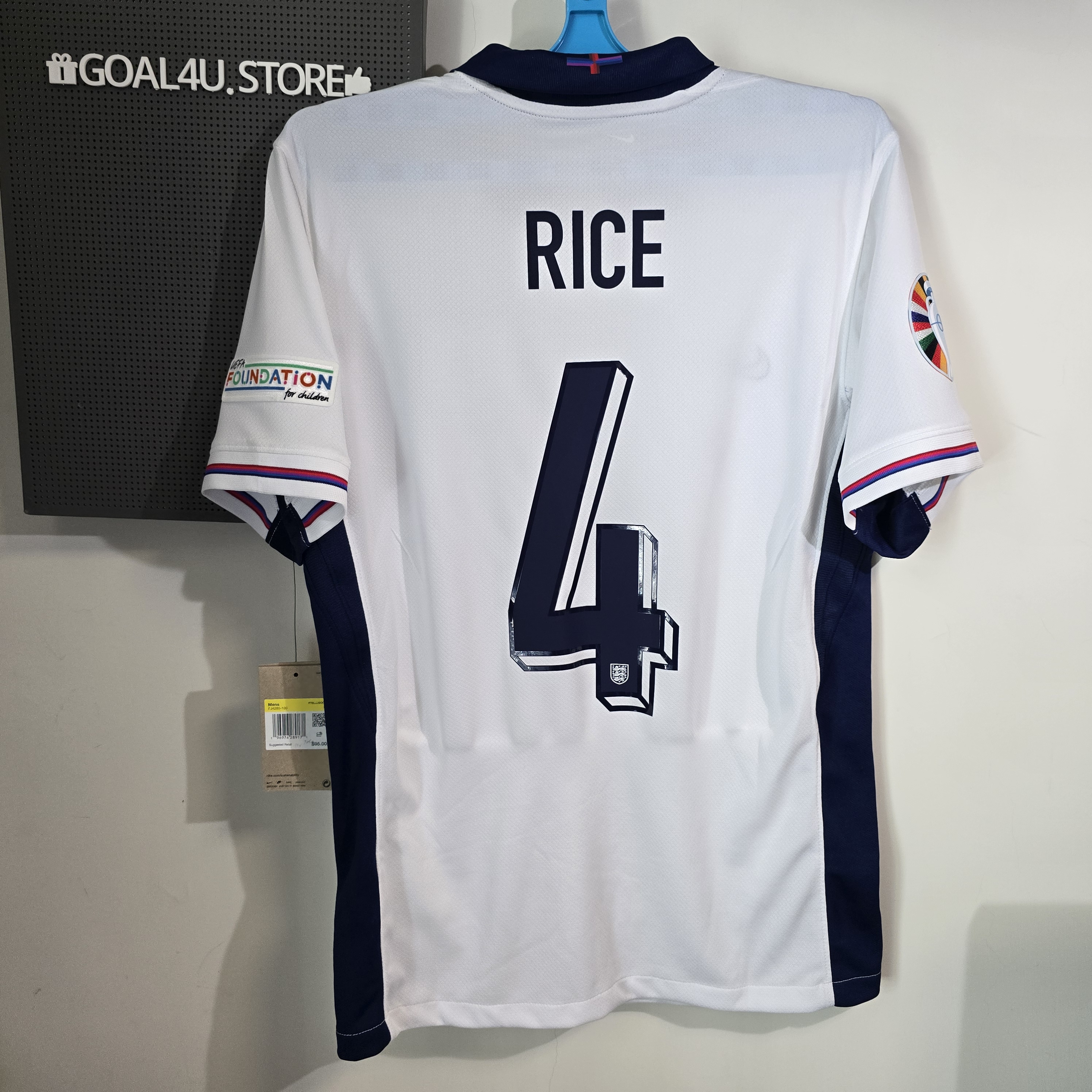 Nike England 英格蘭 2024-25 主場球迷版球衣 (附字章選項) FJ4285-100