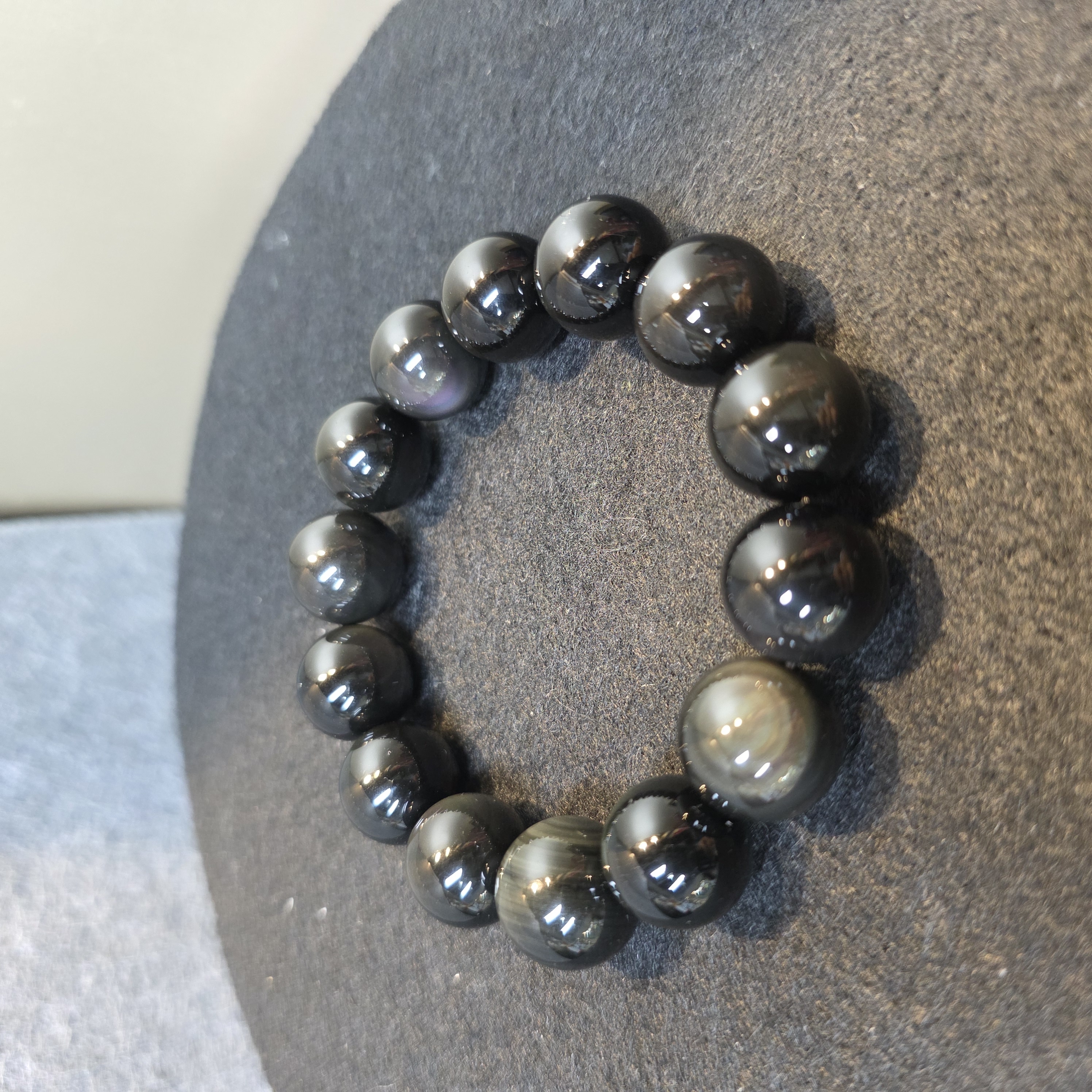 黑彩曜石手串(Obsidian)