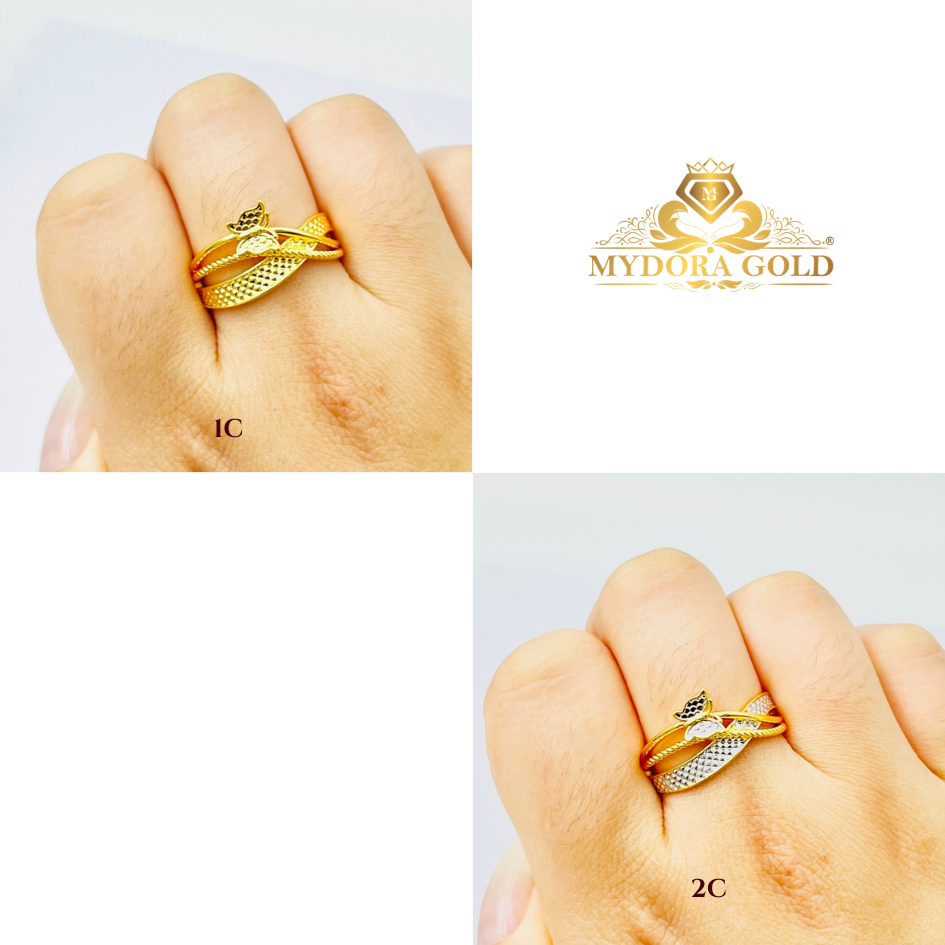 MYDORA Cincin Silang Butterfly Grace (5G) l EMAS 916/22K