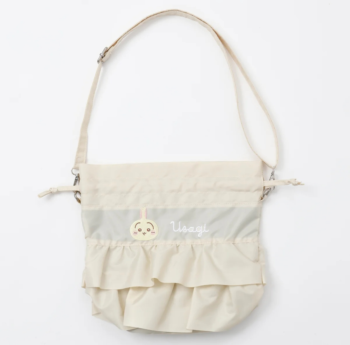 現貨｜Chiikawa Usagi 兔兔荷葉邊抽繩單肩包
