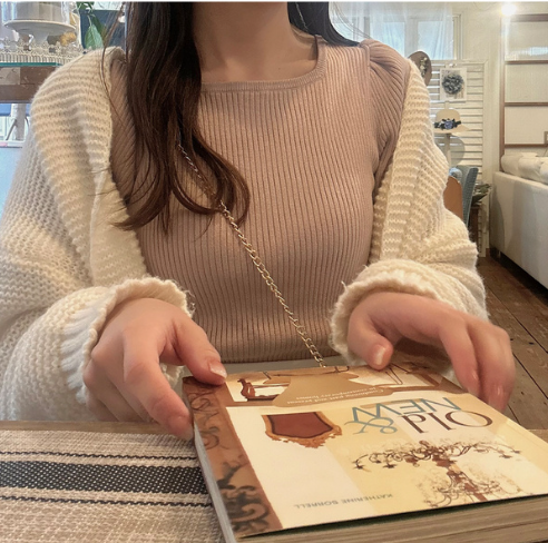 泡泡袖針織上衣 [kz257]