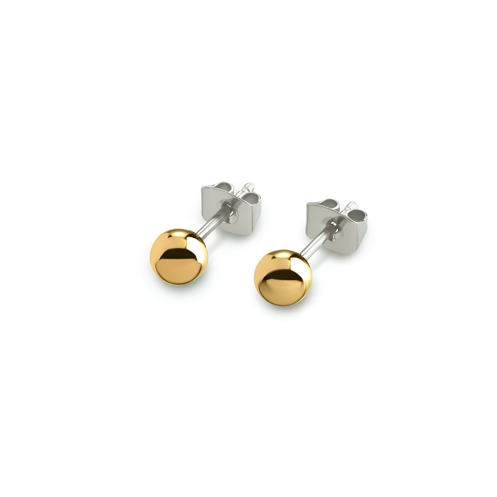 Boccia Titanium 0504-03 鈦金屬 / 金色耳環