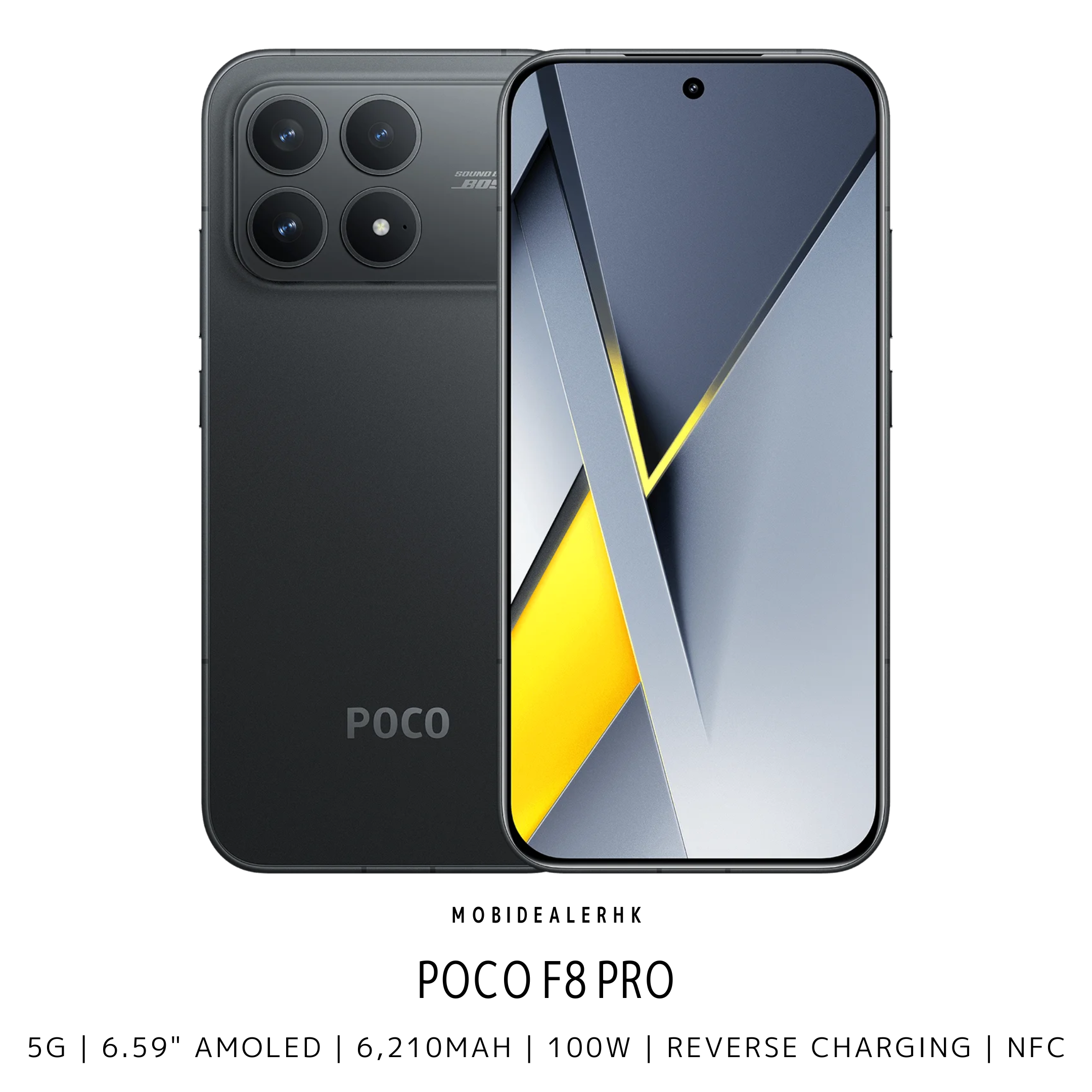 Poco F8 Pro | 5G | 智能手機 | Snapdragon 8 Elite | OIS主鏡頭 | 100W快充 | IP68防水