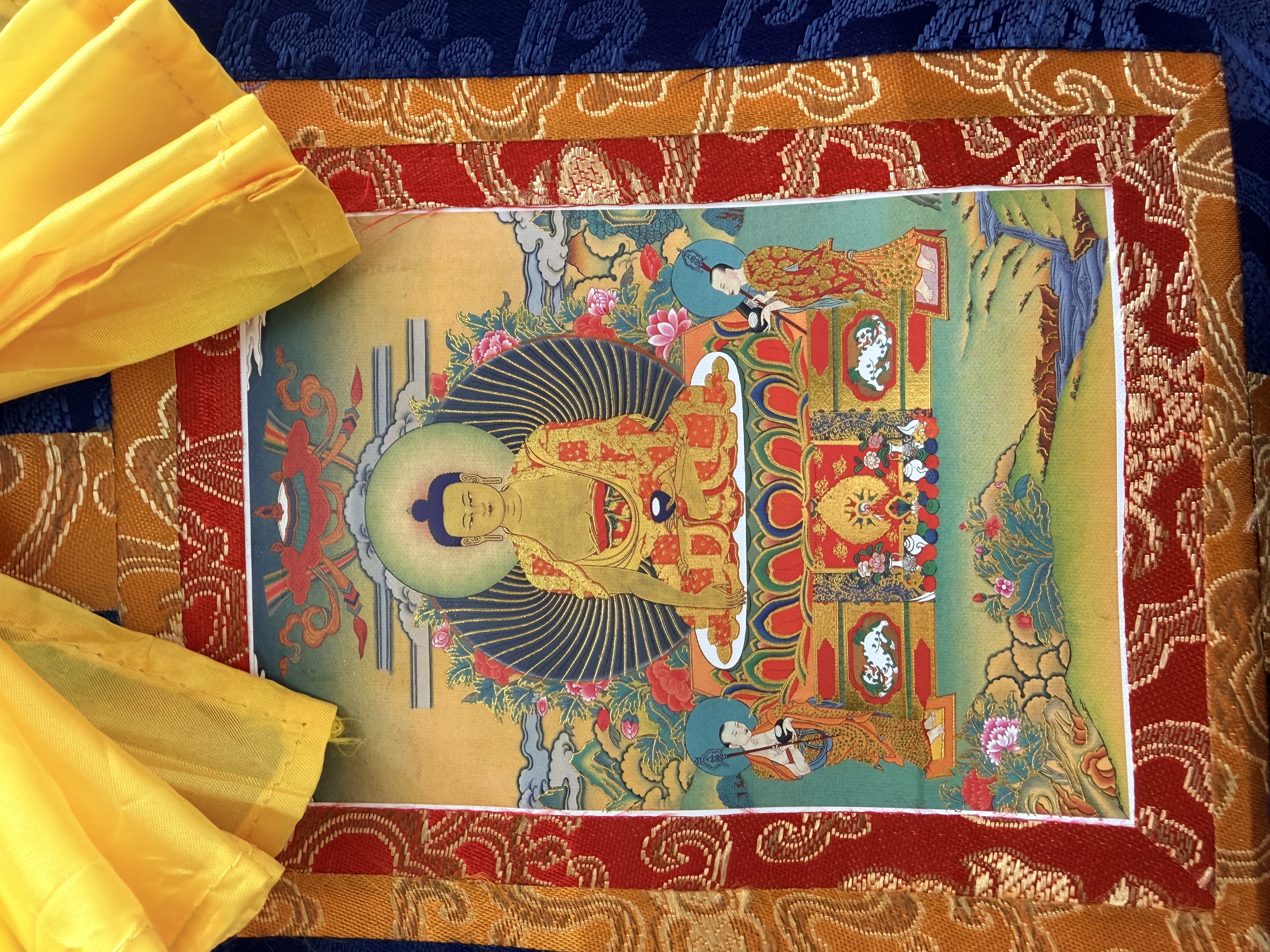迷你唐卡釋迦牟尼佛（已開光）