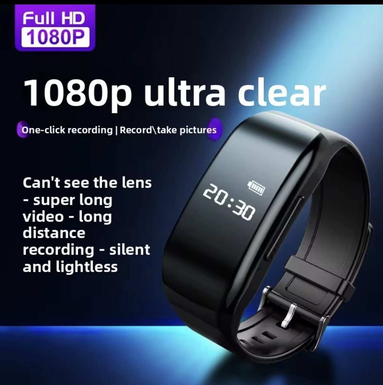 ⚠️高隱藏視訊迷你相機手錶🚹 32GB 音訊錄音機手環 USB 隨身碟錄音機降噪錄音腕帶