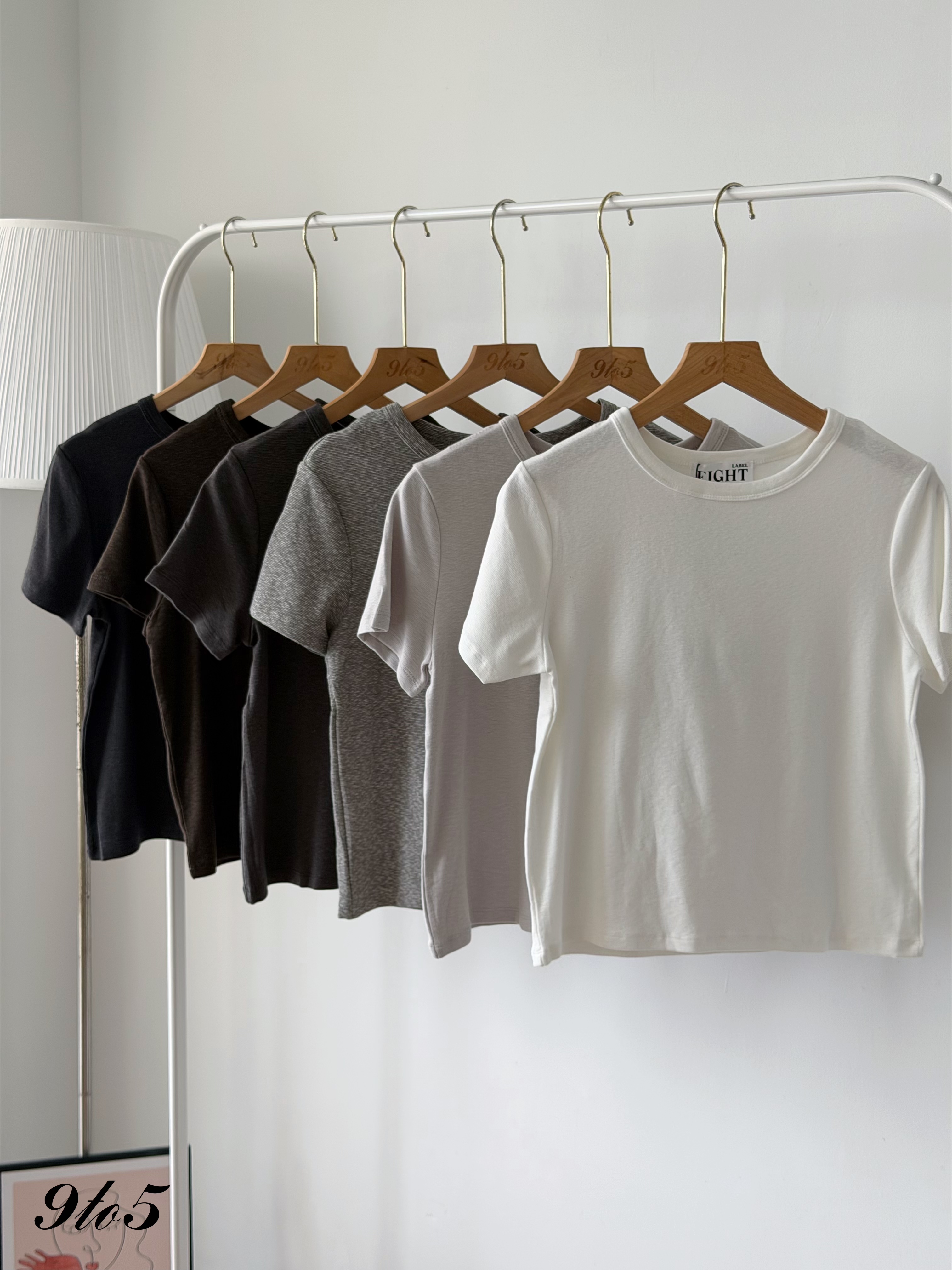 T4523 Short Sleeve Plain Tee - 6 Colors 