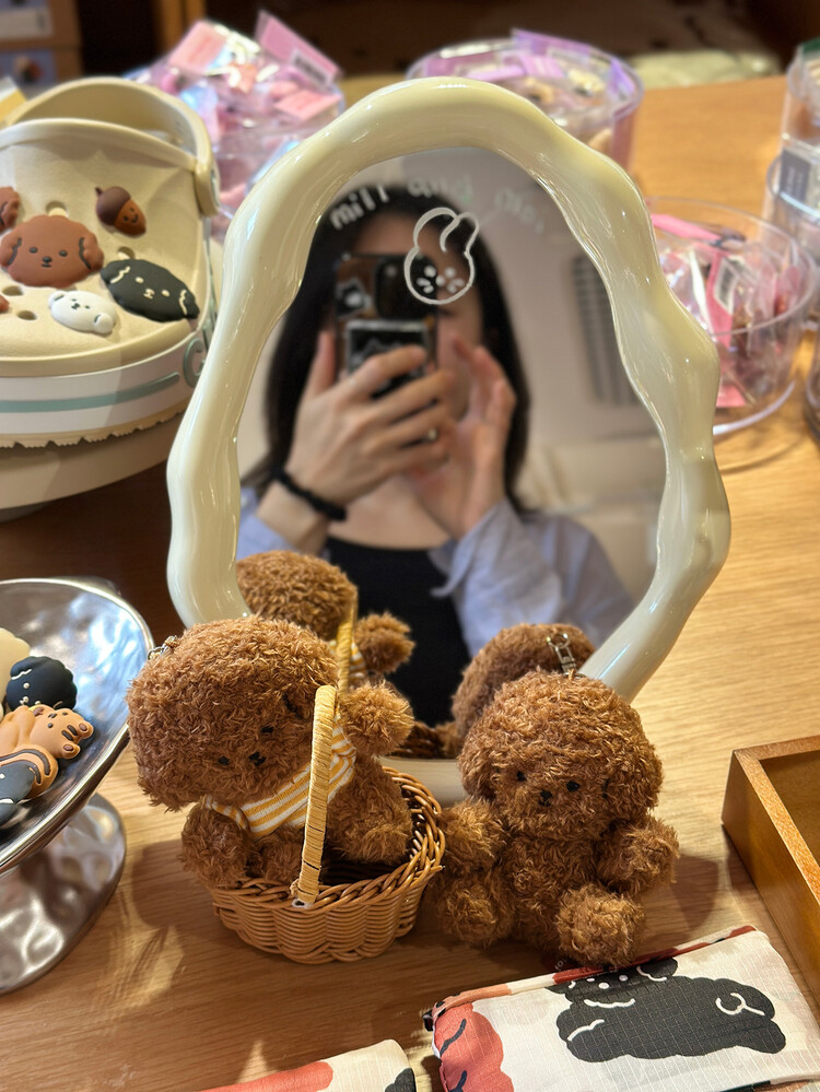 Mill and Moi 絨毛小狗鑰匙圈