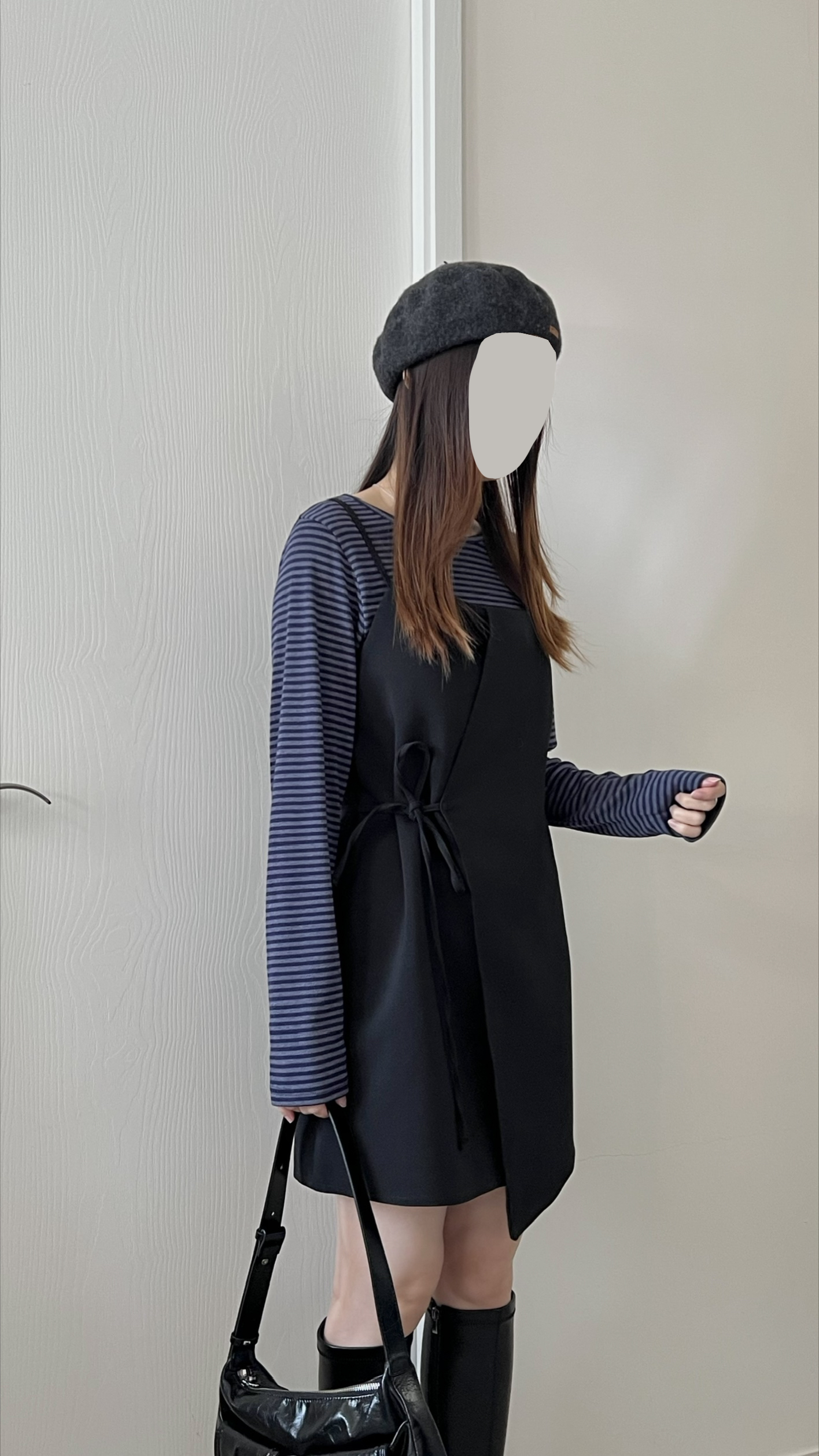 蝴蝶結不規則ops  小個子可 現貨