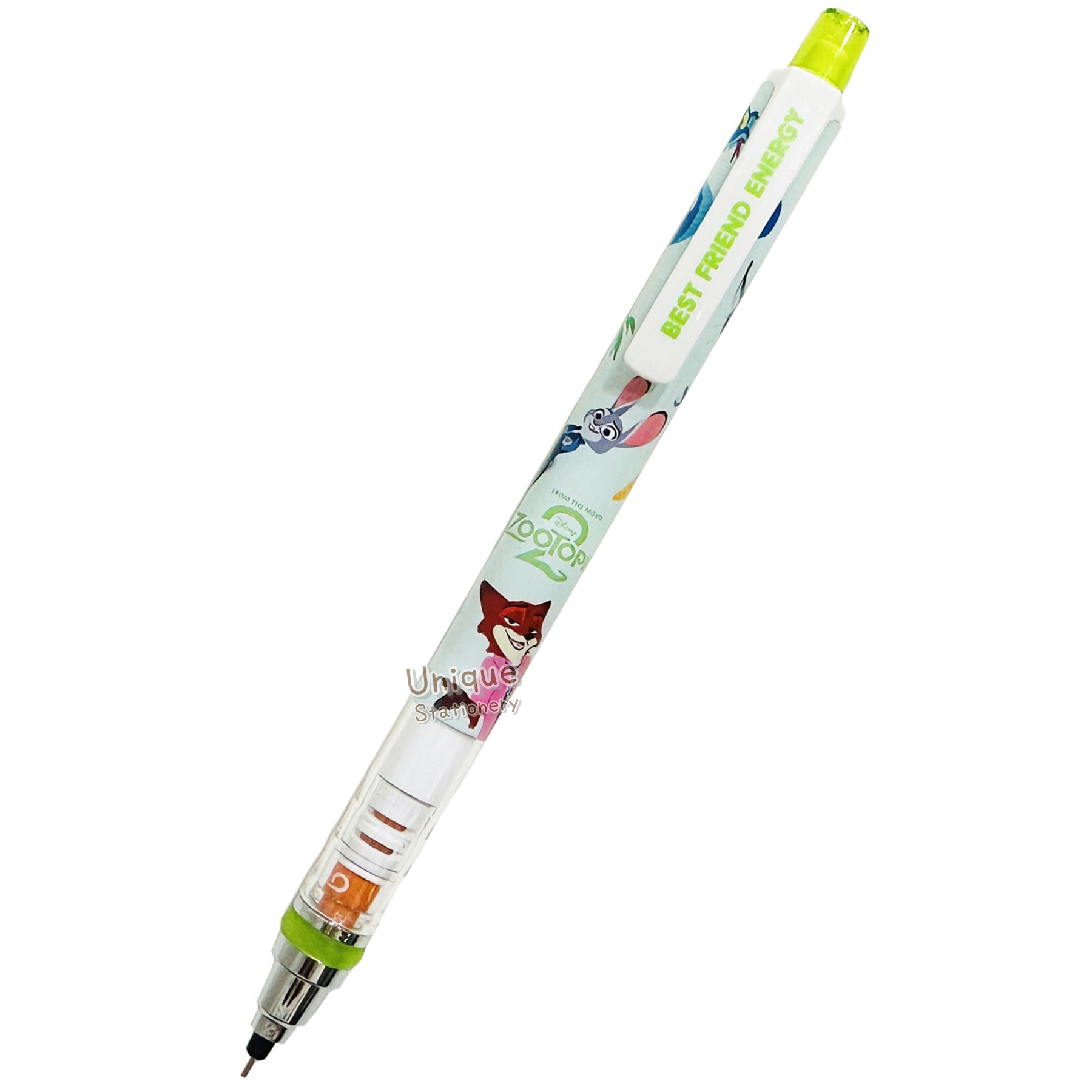 現貨｜Disney Zootopia 優獸大都會 日版 Uni KURU TOGA 0.5mm 不斷芯旋轉自動 鉛芯筆 (307310)