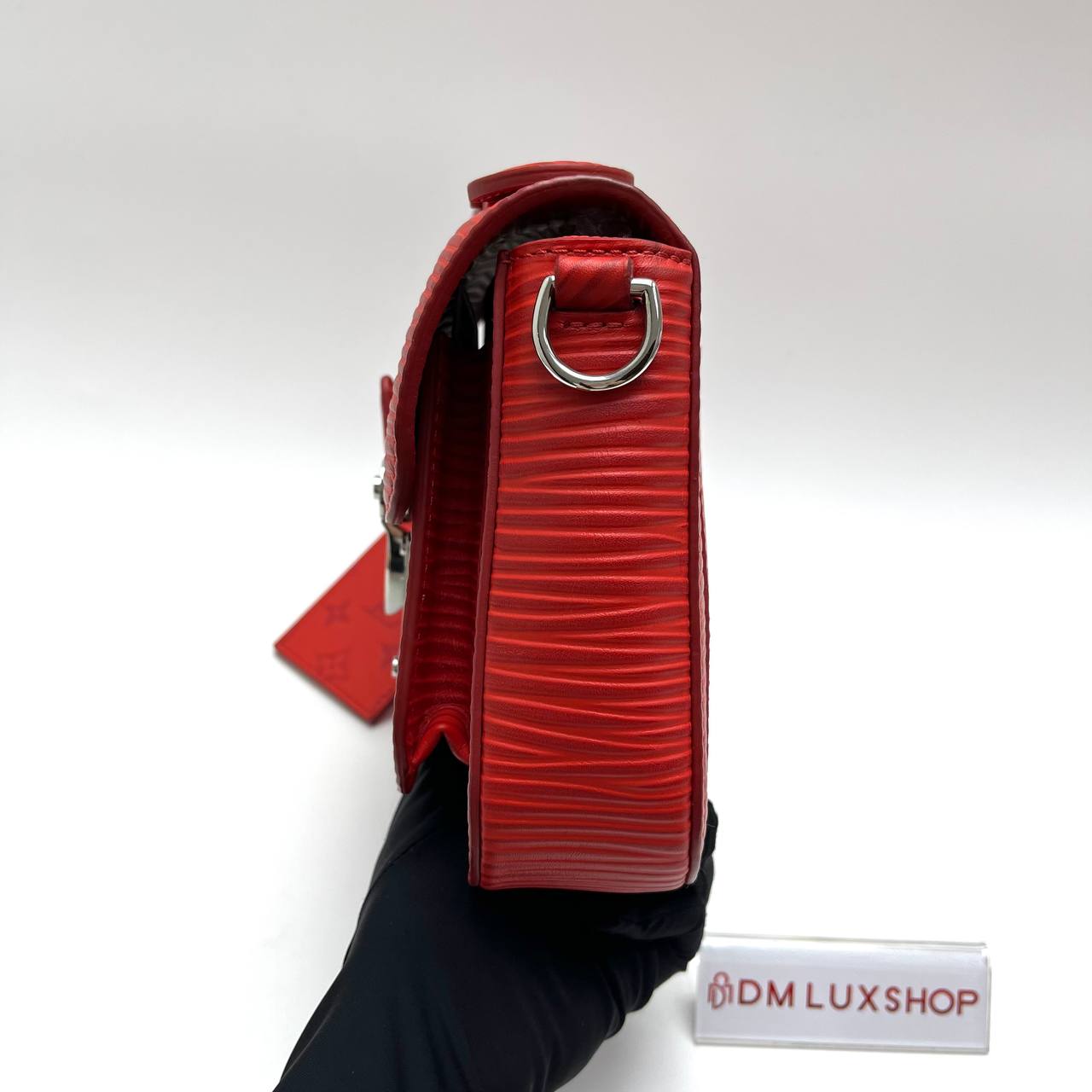 LV Red Epi Monceau Distorted Bag