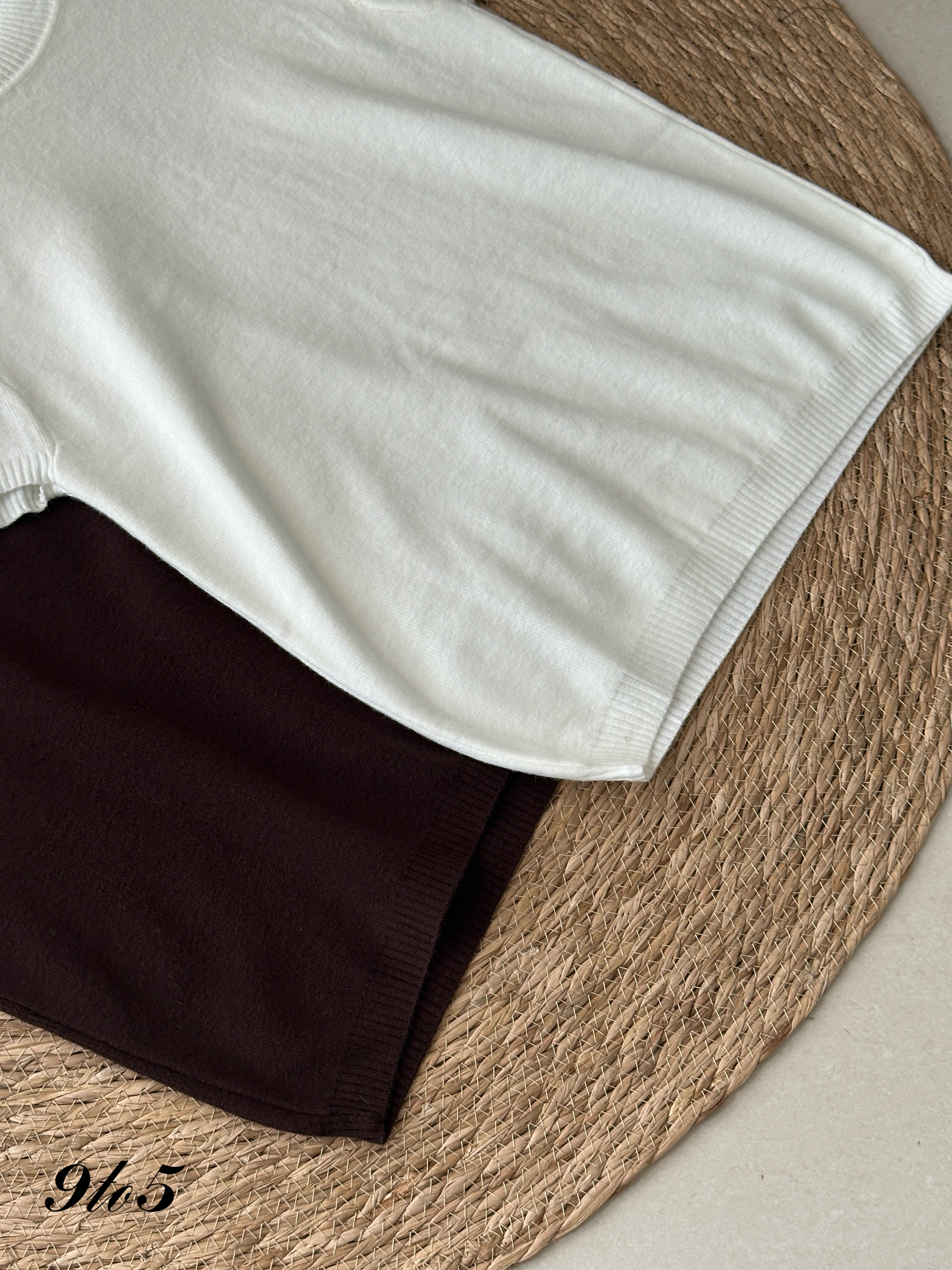 T4008 Puff Sleeve Knit Top - 4 Colors 