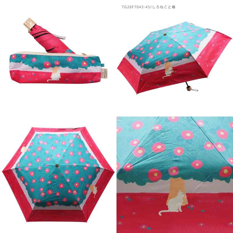 日本直送・宮下和 × Soleil 聯名款 晴雨兩用貓咪縮骨遮｜100%遮光 UV CUT 折疊傘