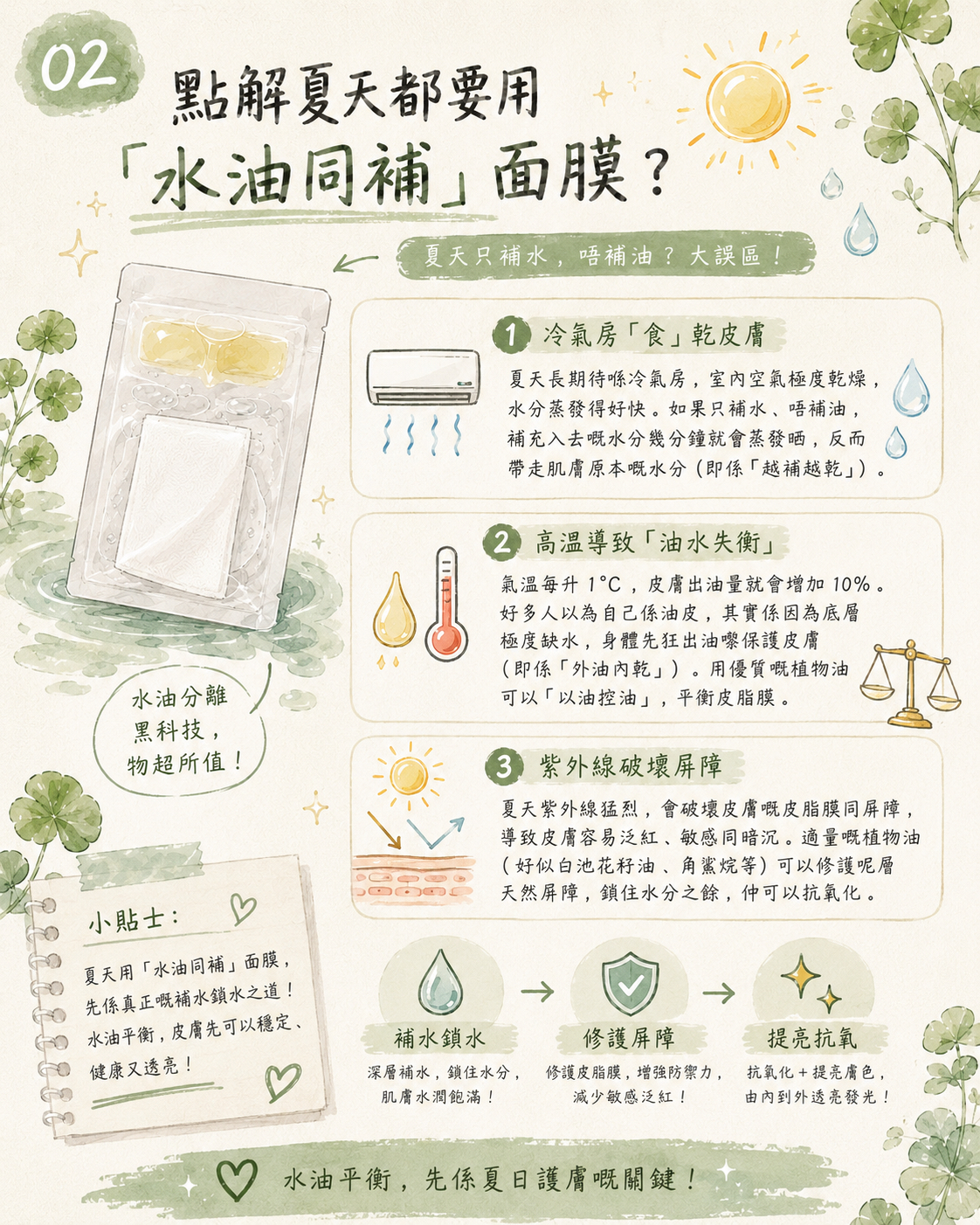 27//7出貨 《日本水油修復面膜》8片