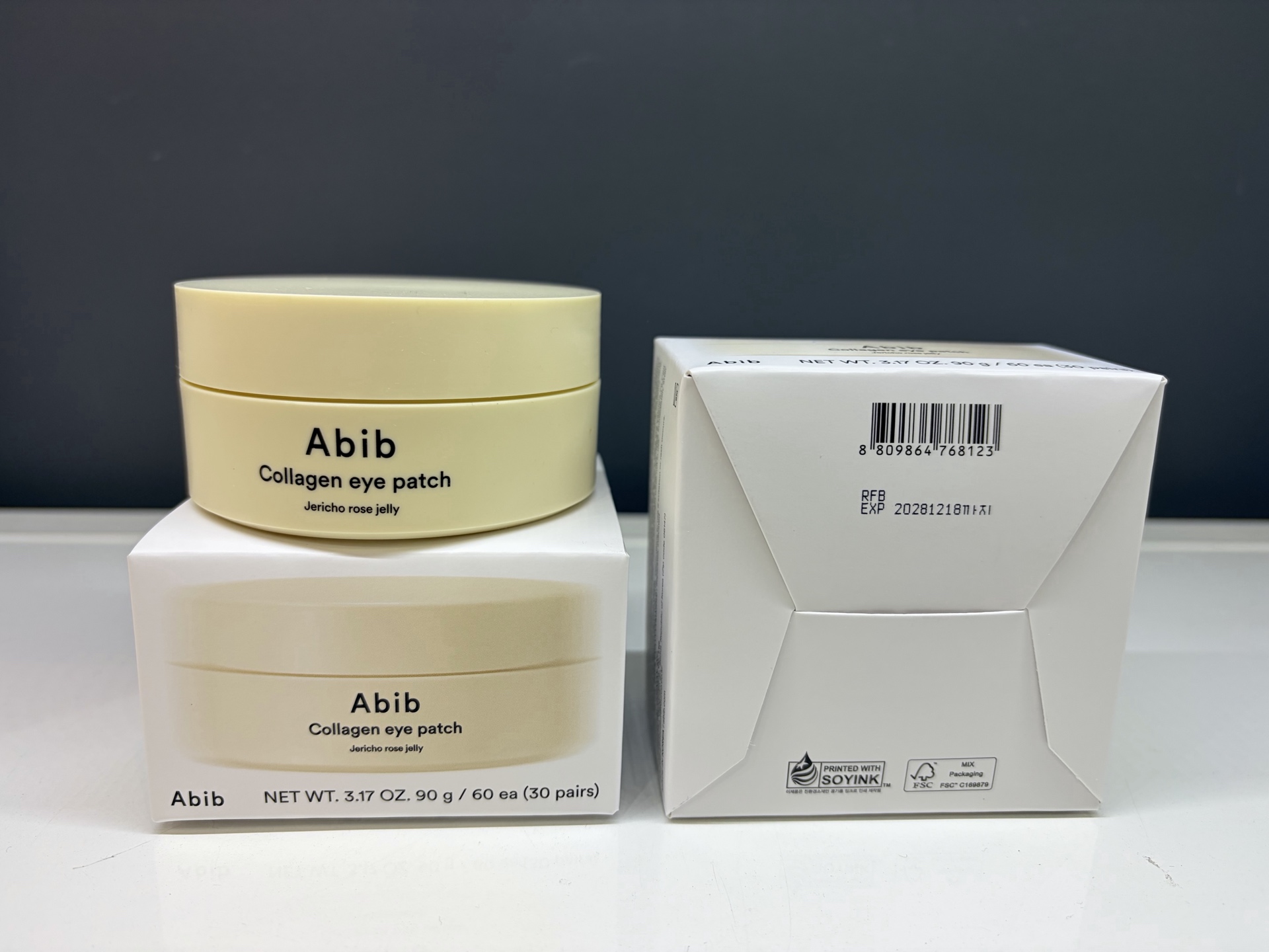 【預訂】韓國直送 ABIB 膠原蛋白復活草啫喱眼膜 60片 