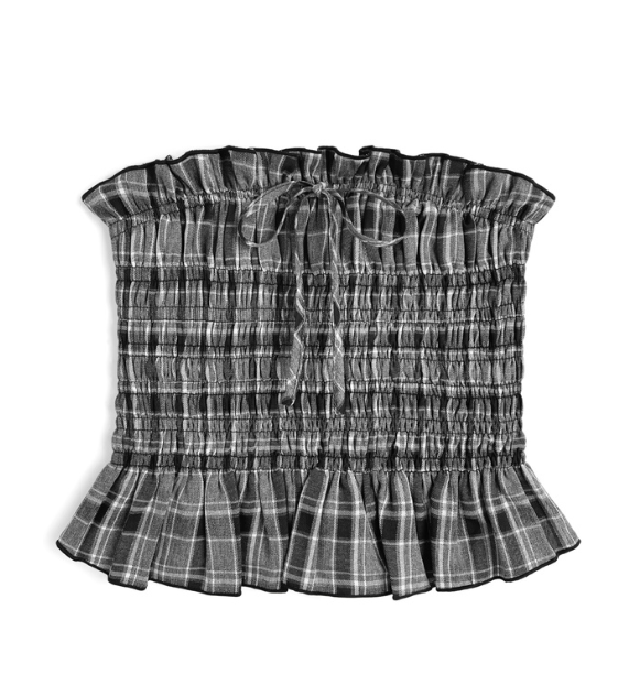 韓國女團ILLIT同款~ 格紋平口背心 [pm863]