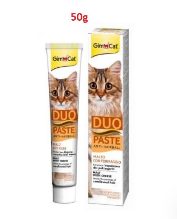 貓用 麥芽+芝士味吐毛球膏 50g(最佳使用期: 1/6/2027) Duo Paste Anti-Hairball