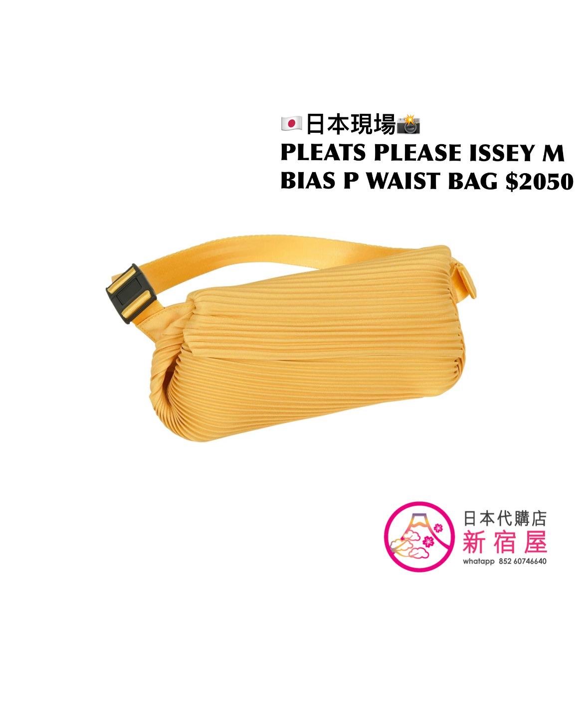 PLEATS PLEASE ISSEY MIYAKE BIAS PLEATS WAIST BAG