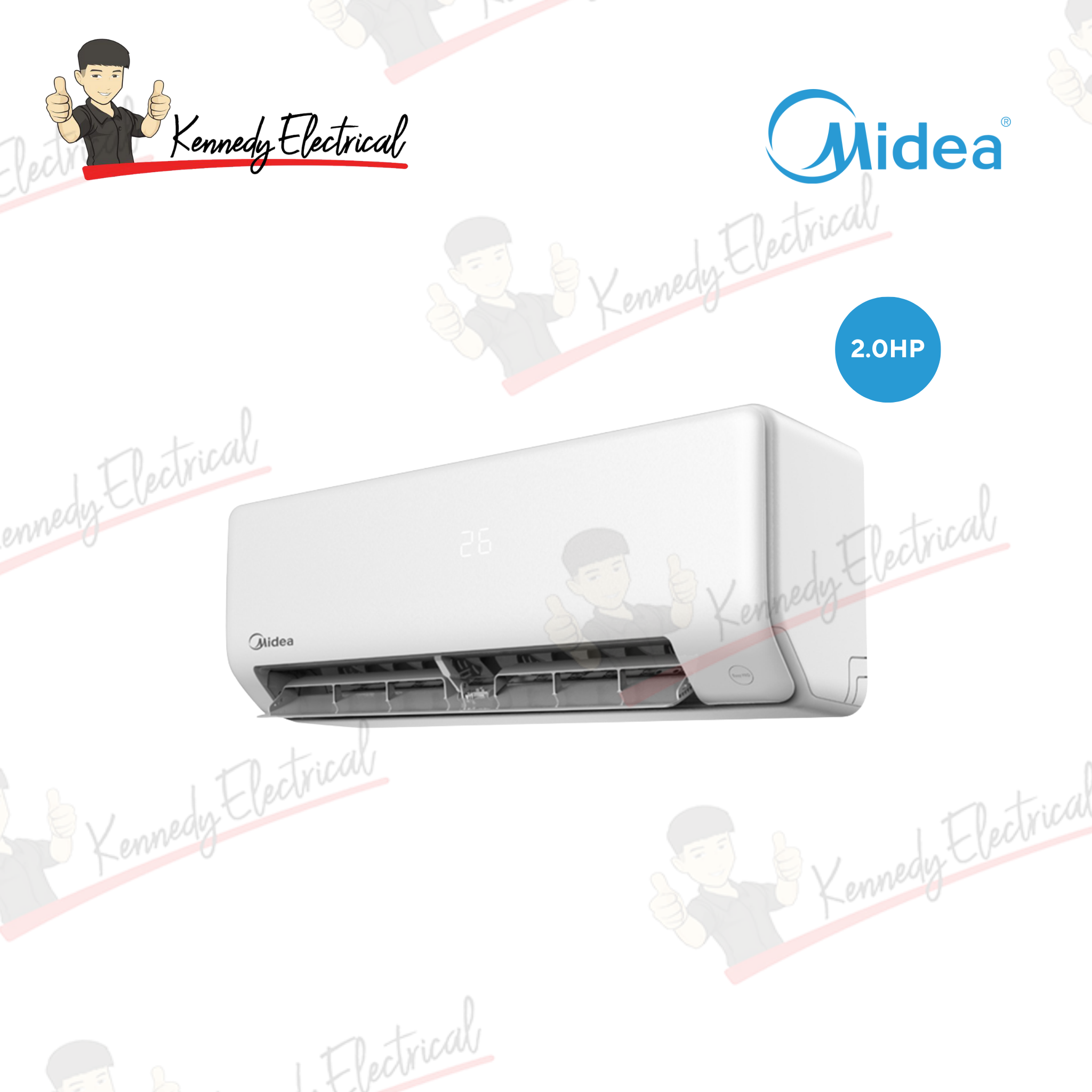 Midea 2.0HP All Easy Pro Series Inverter Wall Mounted Split Air Conditioner (MSEPB-19CRFN8)