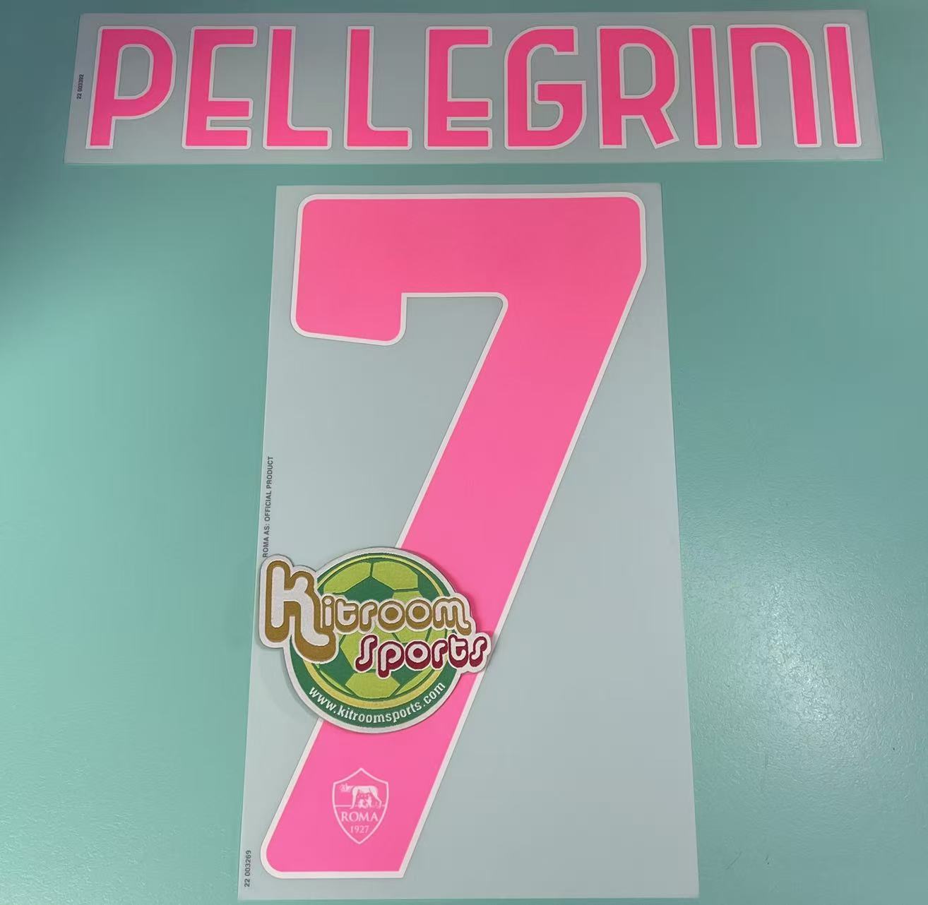 2022-23 Roma 3rd Nameset #7 PELLEGRINI