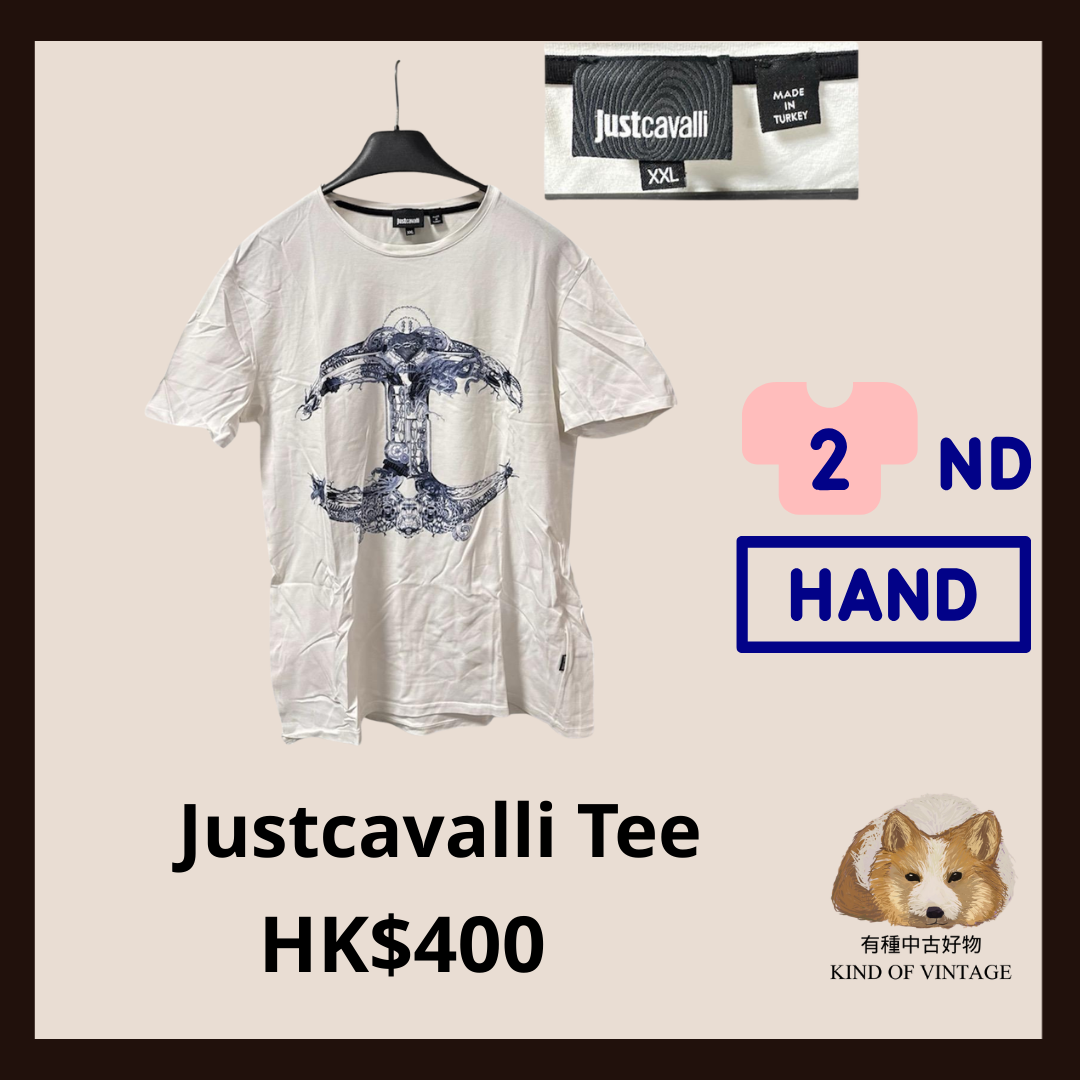 Justcavalli 短袖白色Tee