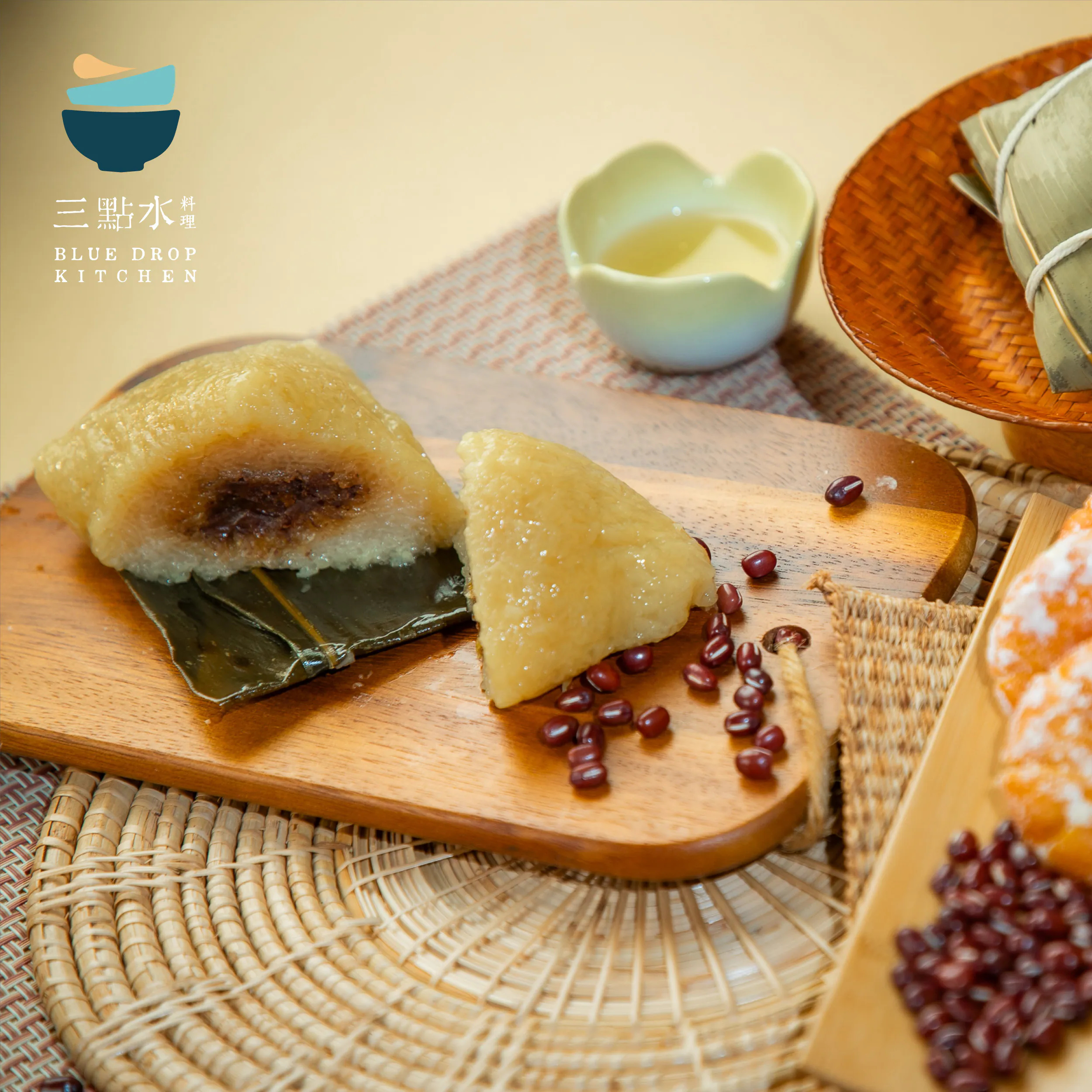  [三點水料理] 農家橘子豆沙梘水粽 (純素 • 無五辛) 280g