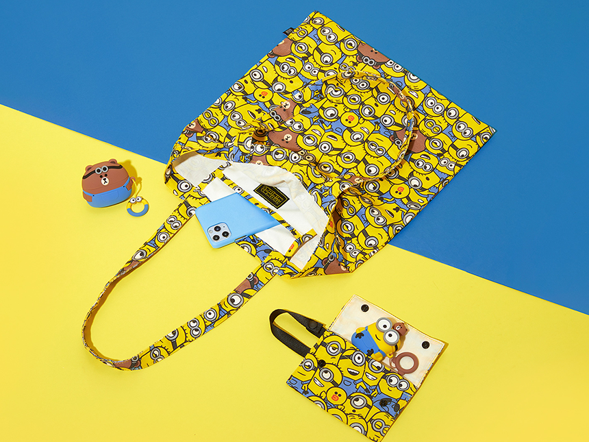 [現貨] [日本直送] MINION X BROWN & FRIENDS 環保袋 {TF895378}
