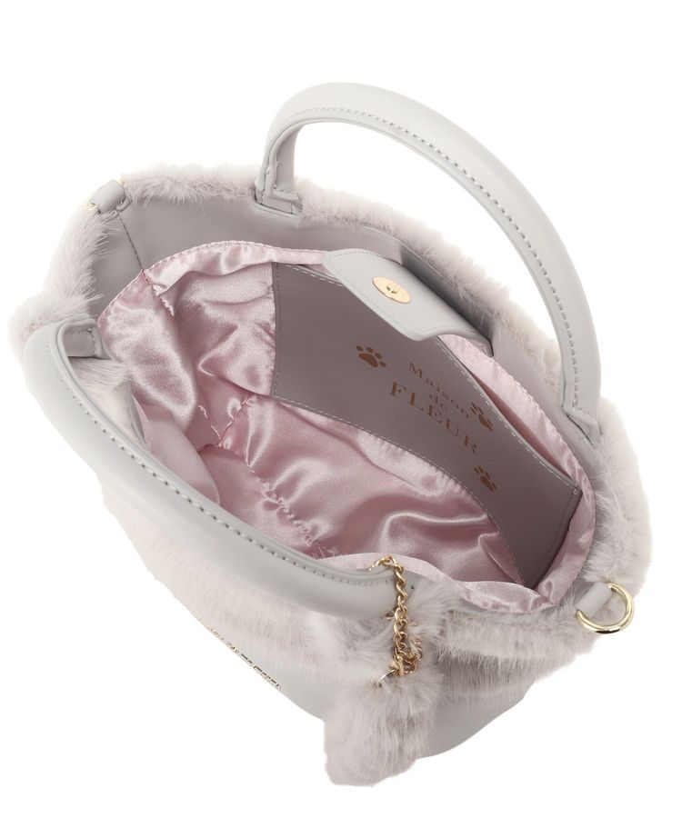 🎀【預訂】 Maison de FLEUR Cat 毛毛防皮兩用包 - W