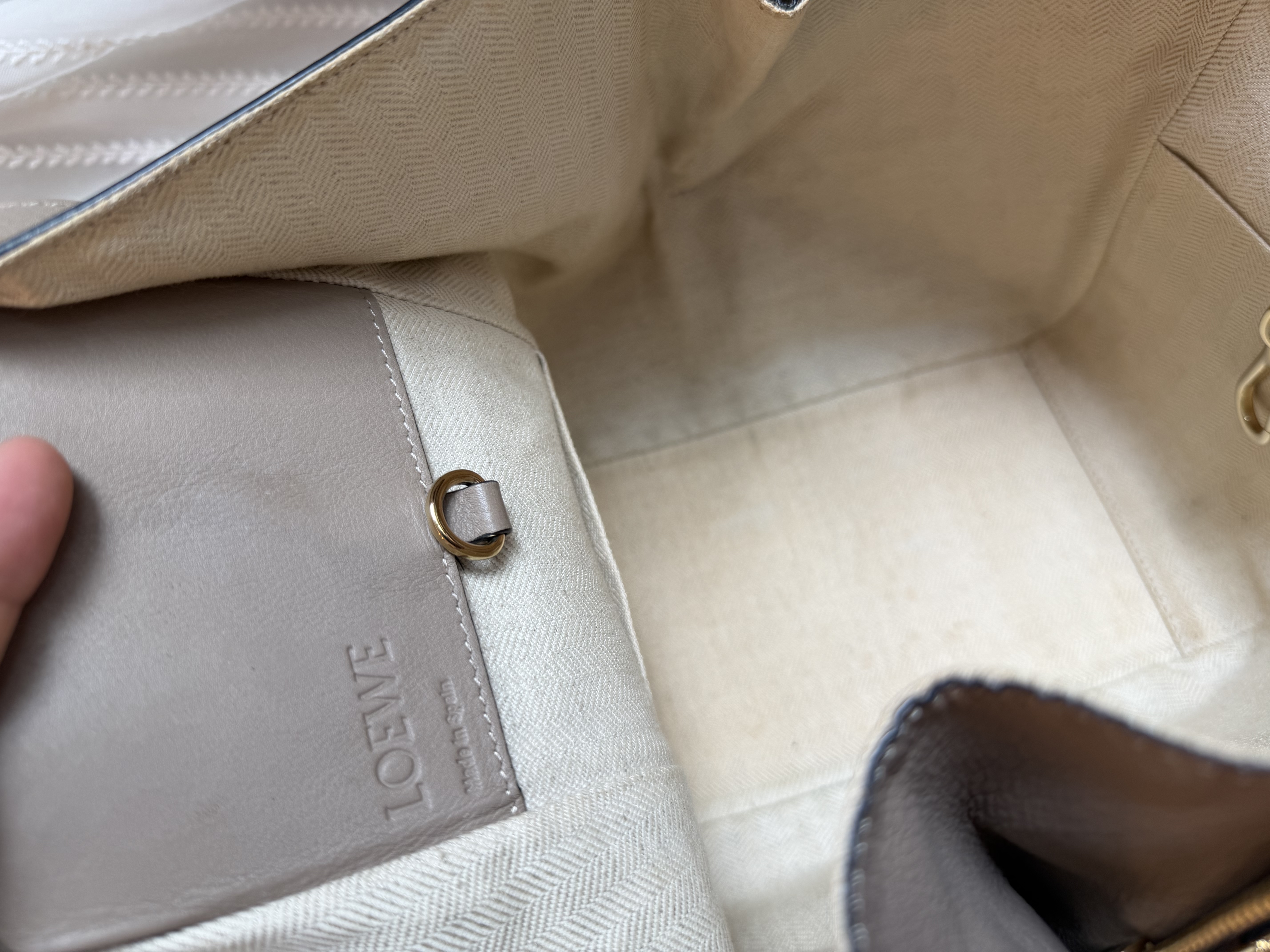 Loewe Hammock grey leather bag / shoulder bag handbag crossbody bag