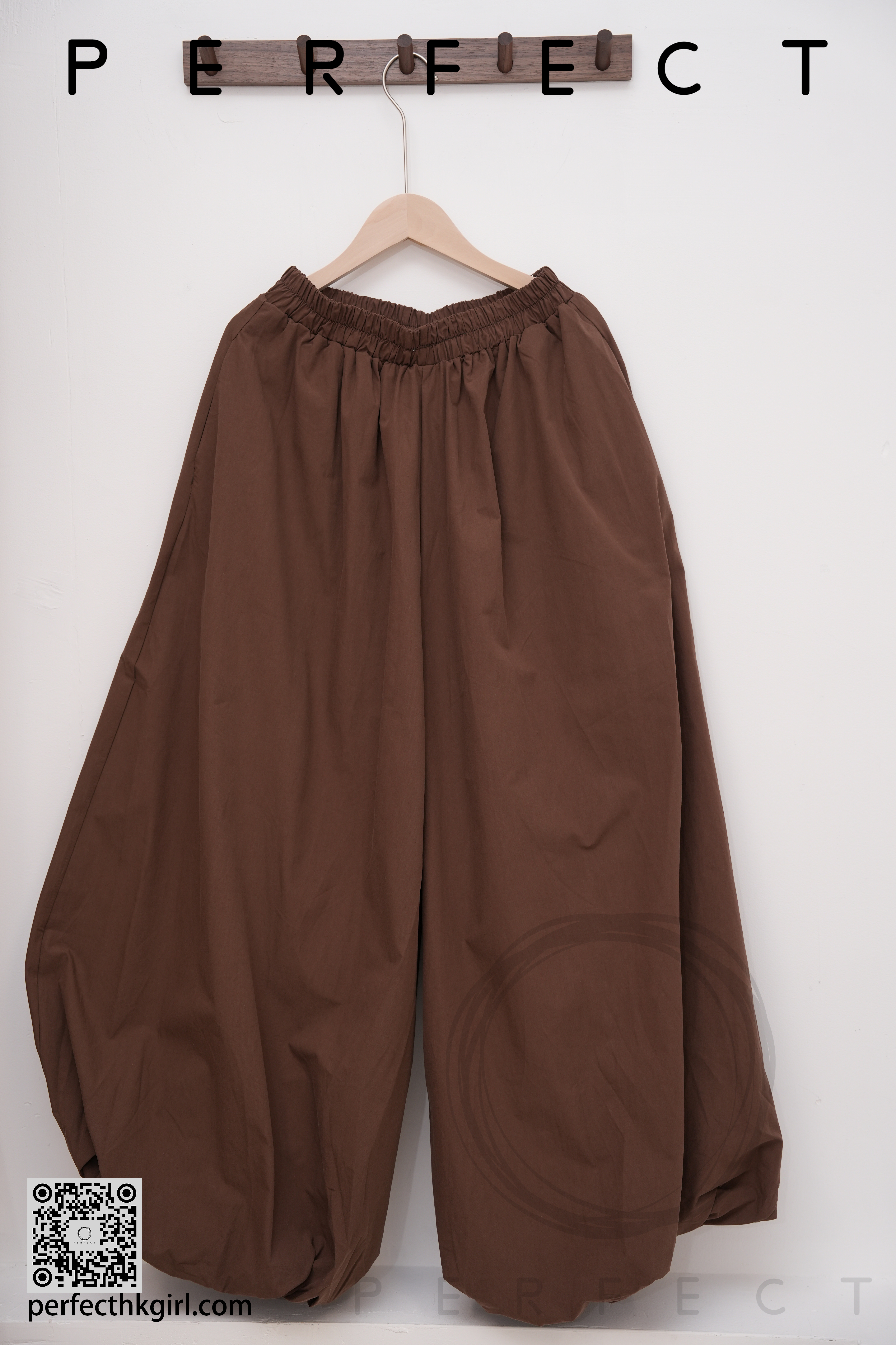 P0032_百搭舒適燈籠褲（大地啡色）