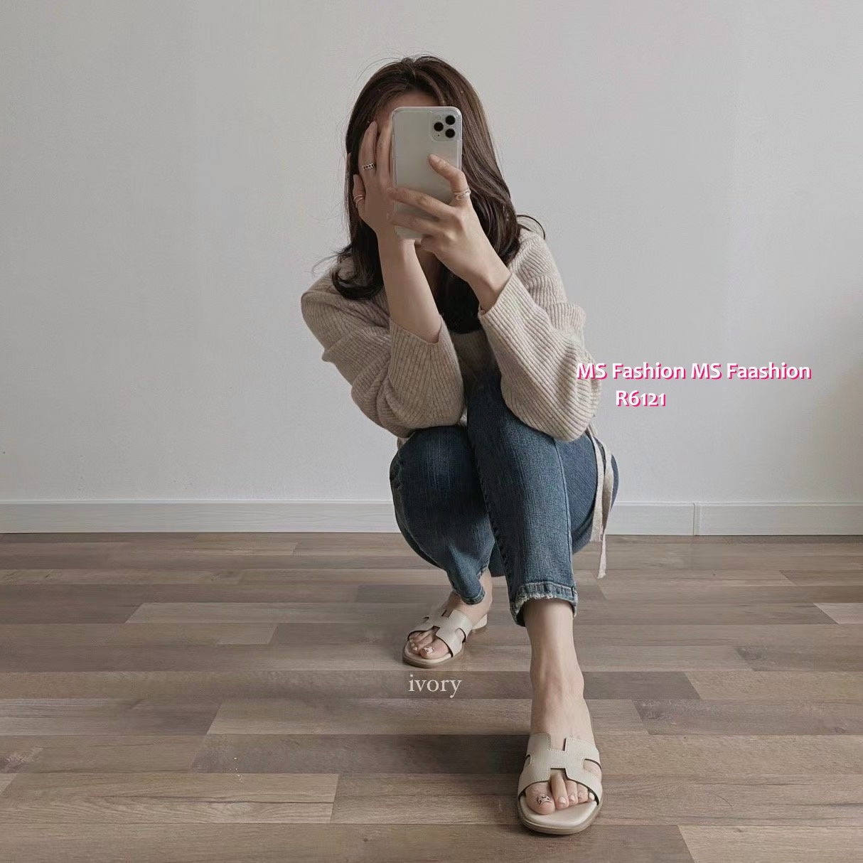 R6121 韓國🇰🇷經典款踭仔後拖涼鞋