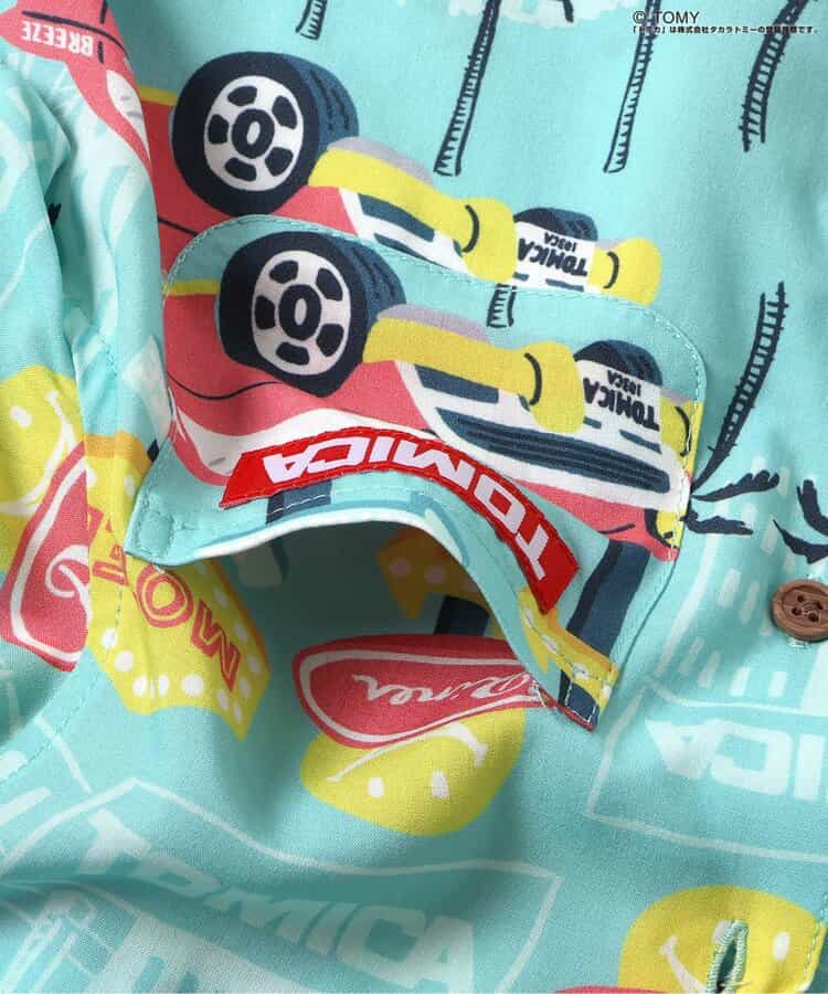 🇯🇵預訂 日本直送🇯🇵Breeze x Tomica系列兩色椰樹車車滿印夏威夷襯衫