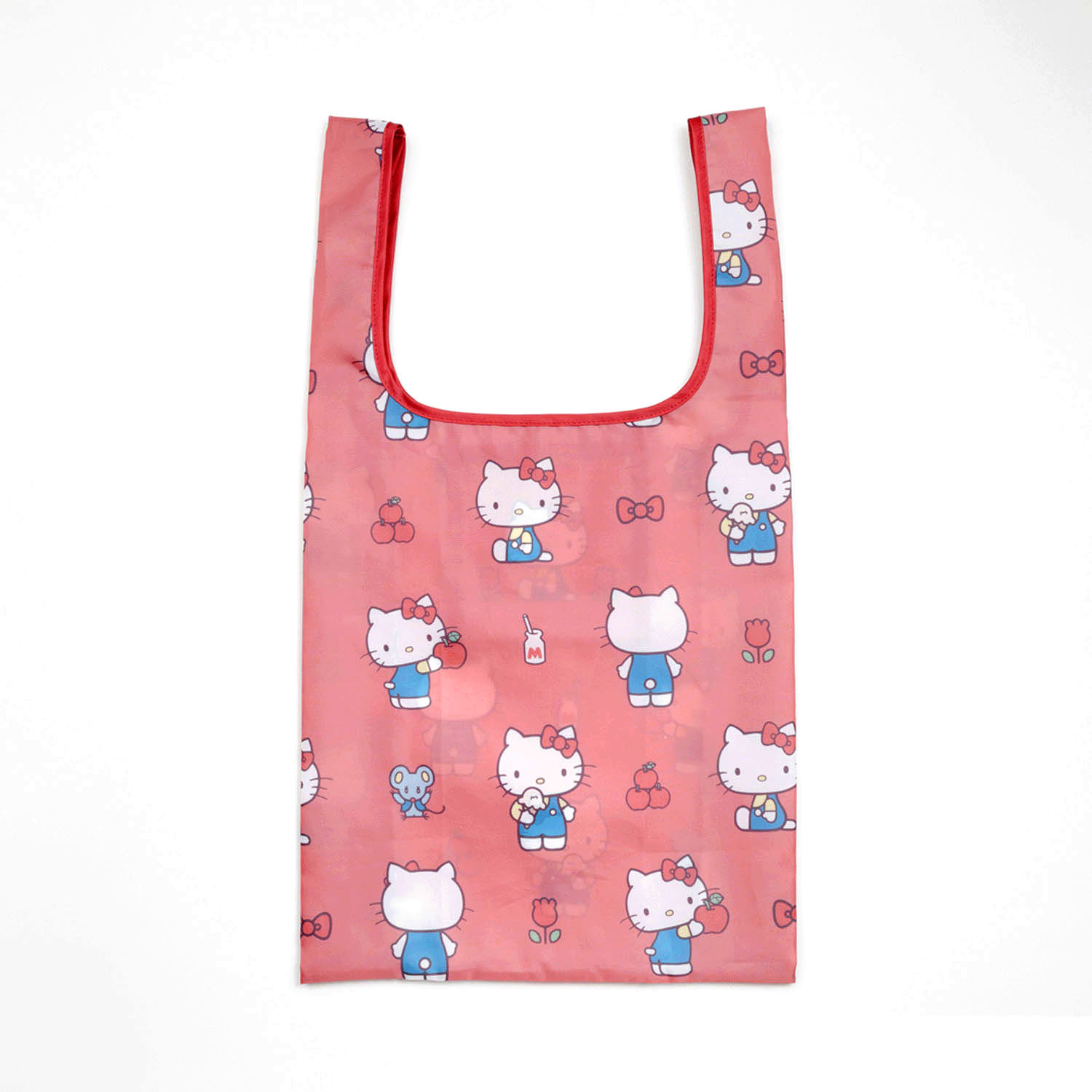 Sanrio - 環保袋 (紅色蘋果Hello Kitty款)