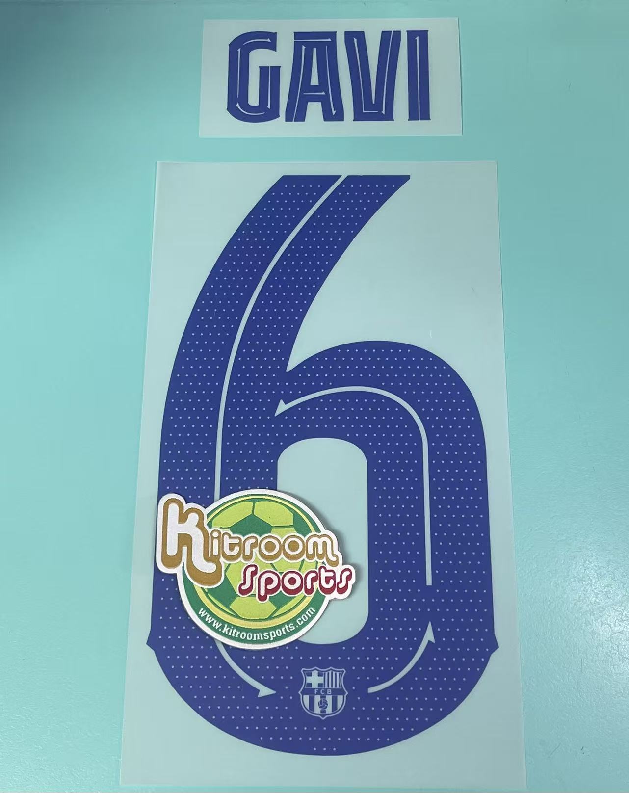 2024-25 Barcelona 3rd UCL Nameset #6 GAVI
