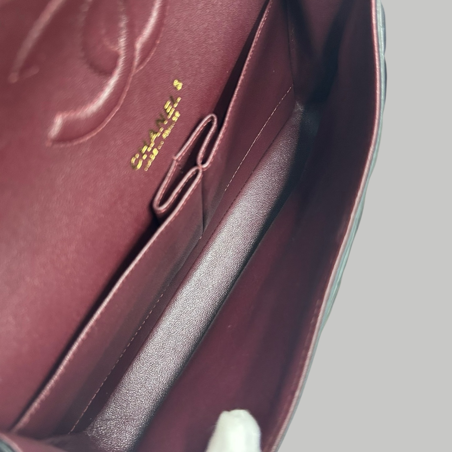 Chanel Lambskin CF25 羊皮金扣