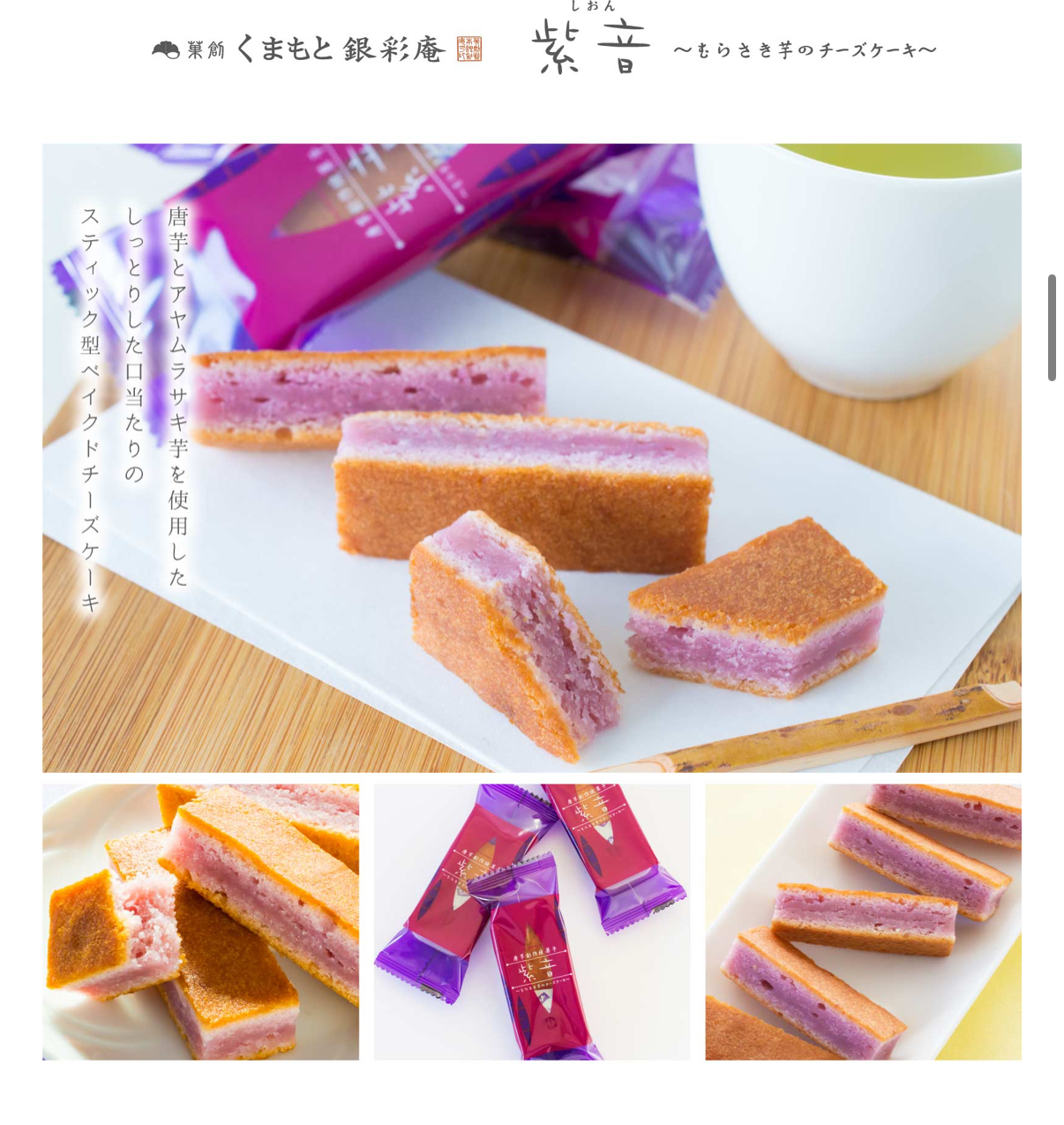 日本直送 熊本銀齋庵紫苑5入/10入