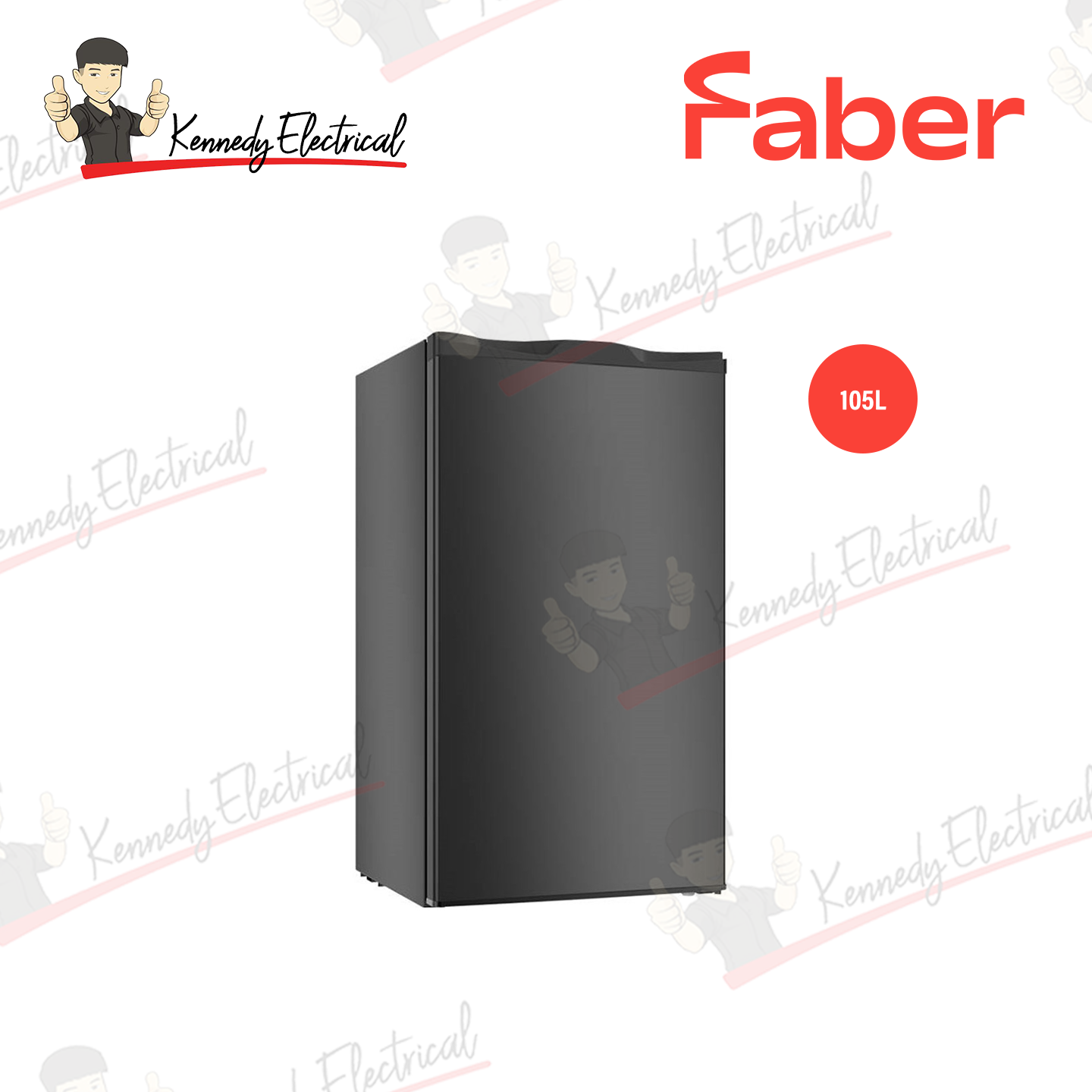 Faber 105L 1-Door Refrigerator LUSSO 100BK